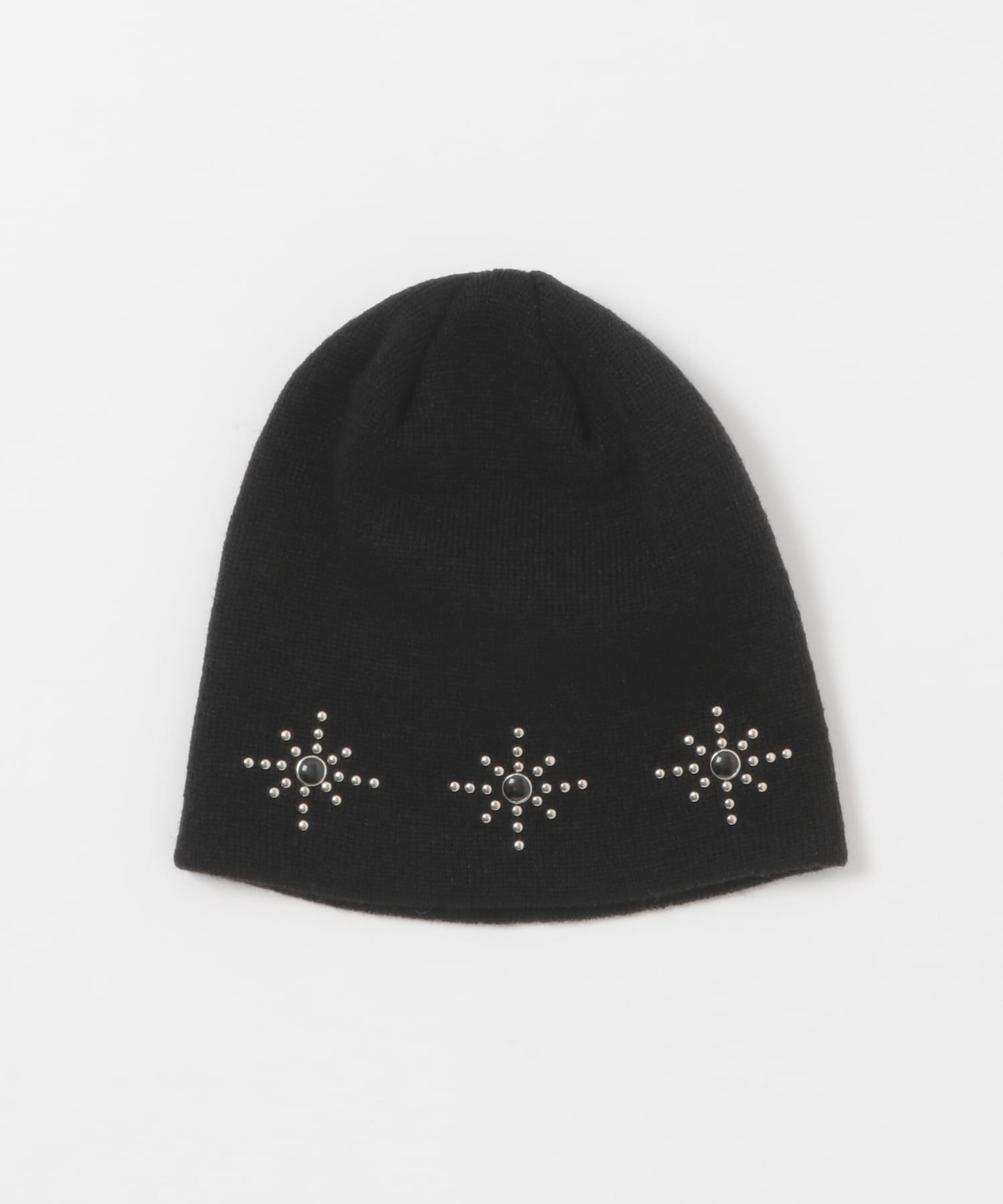 neith.tokyo　Metal Studs Beanie Black Free