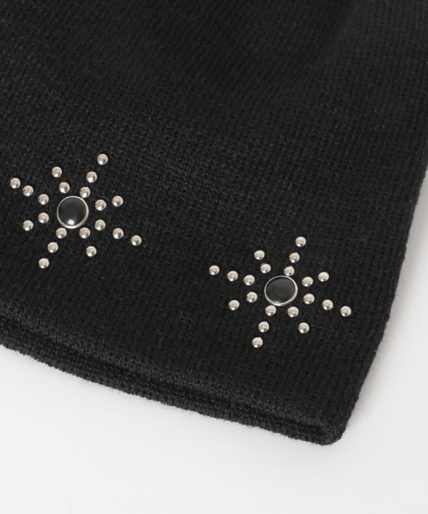 neith.tokyo　Metal Studs Beanie Black Free