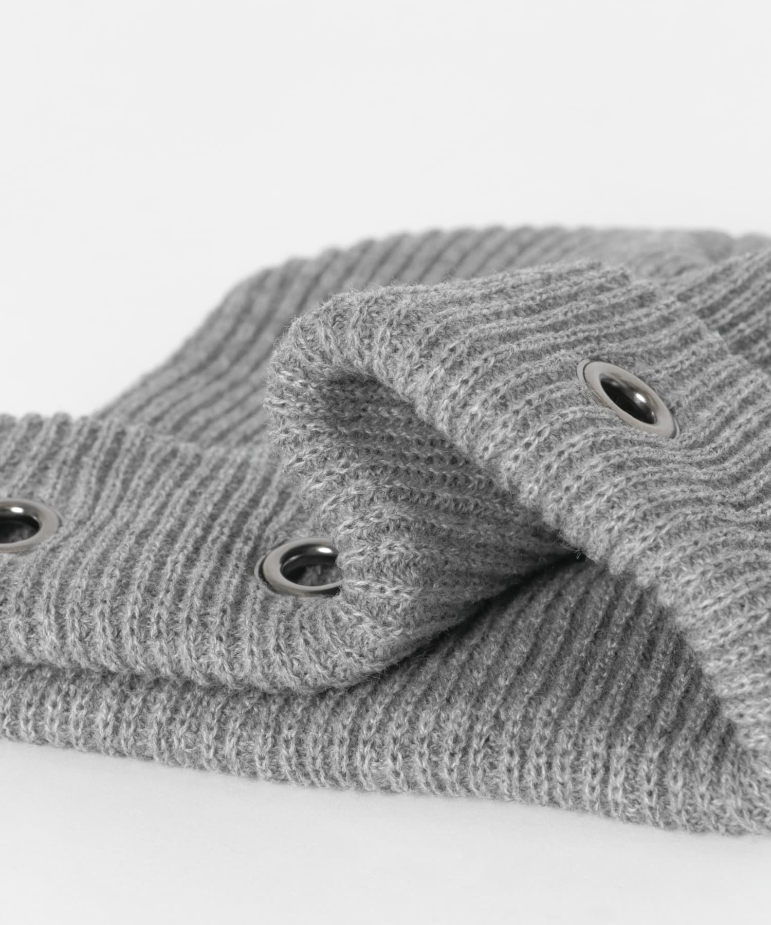 neith.tokyo　Eyelet Beanie Gray Free
