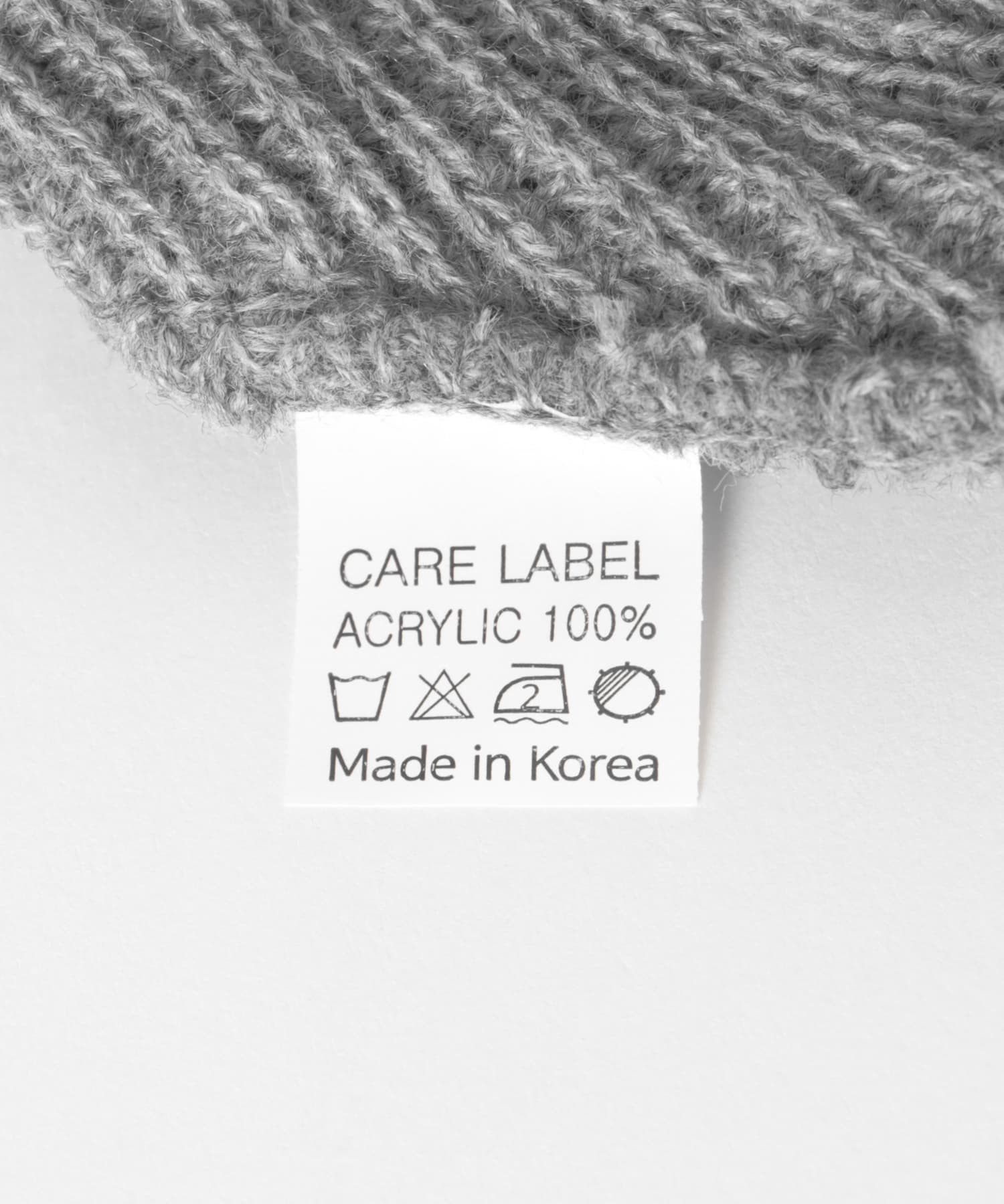 neith.tokyo　Eyelet Beanie Gray Free