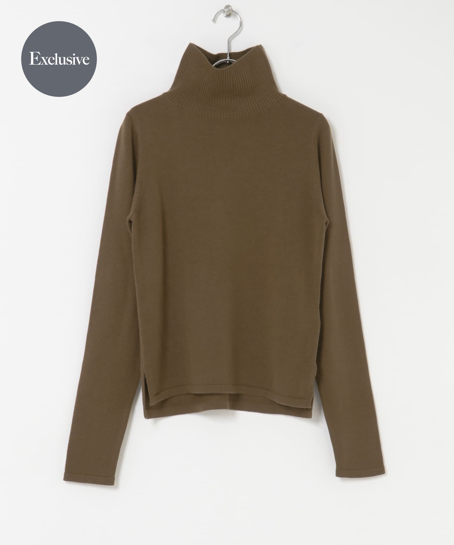 MIDIUMISOLID×THE GOODLAND MARKET　turtle neck PO brown FREE