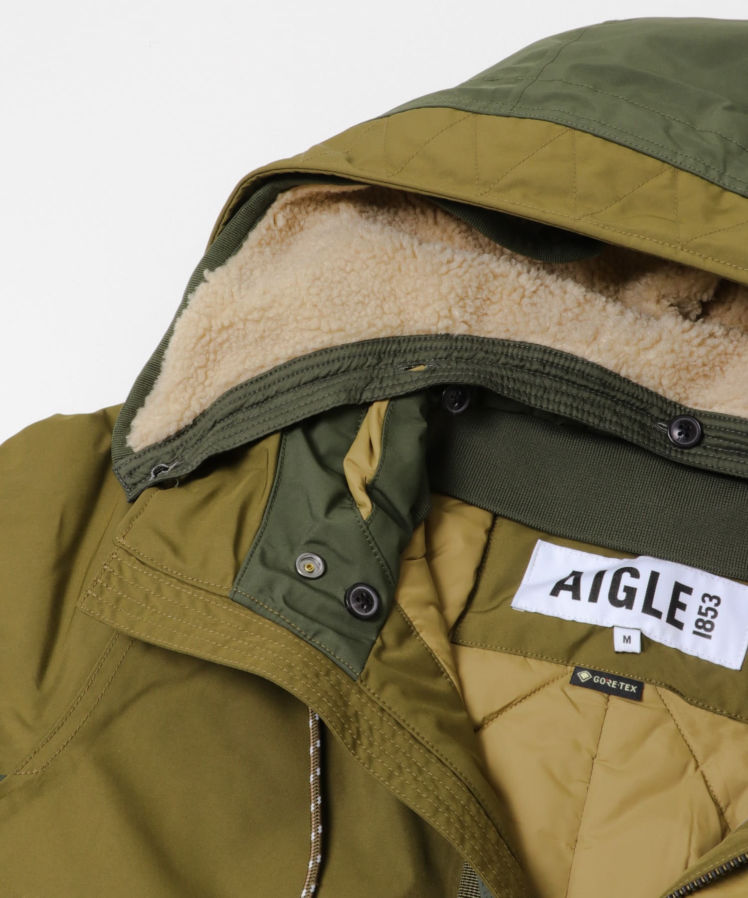 AIGLE　ゴアテックス カラーブロックフィッシュテールジャケット TERRA S
