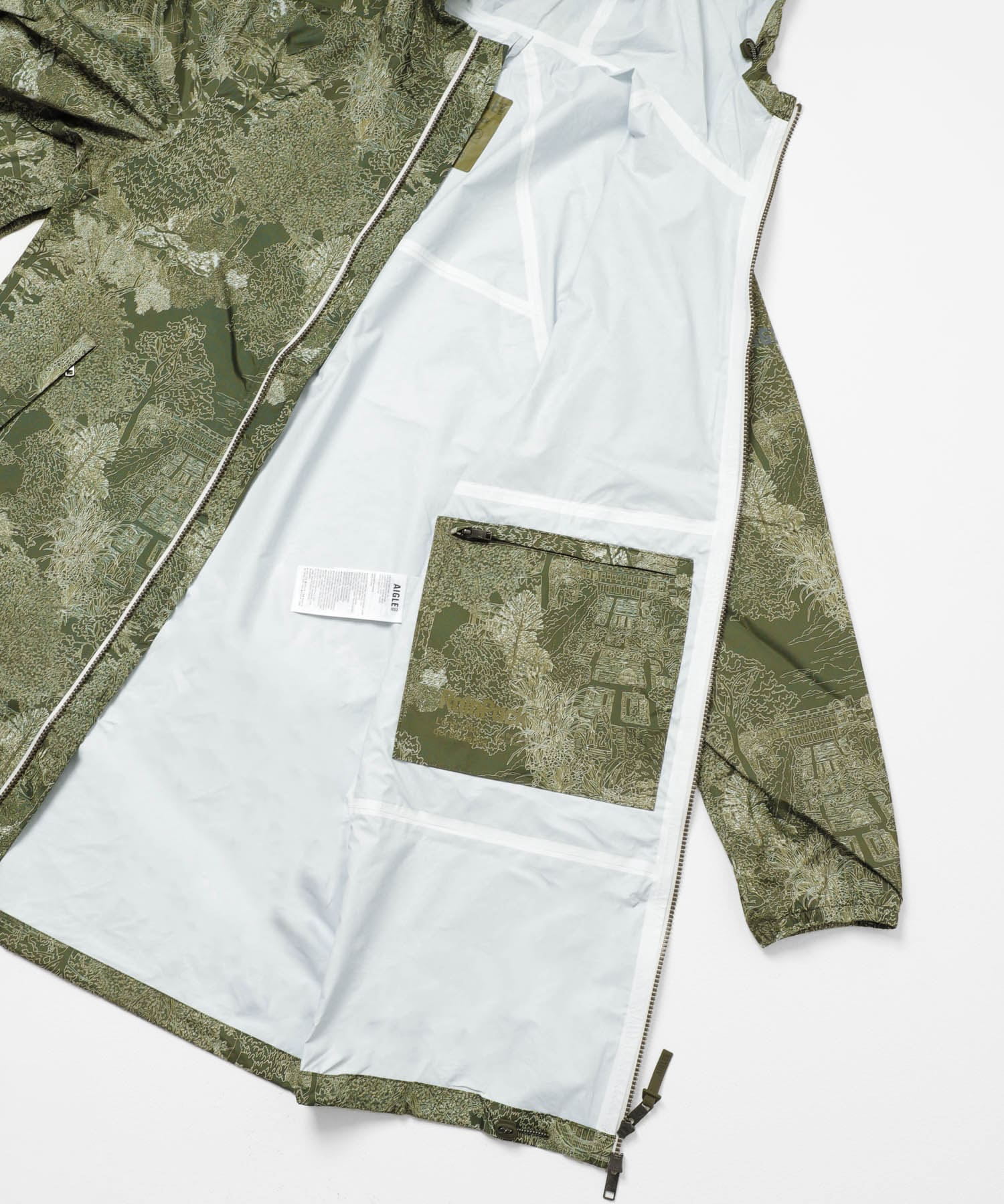 AIGLE　撥水 UVカット ロングジャケット AVOCAT S