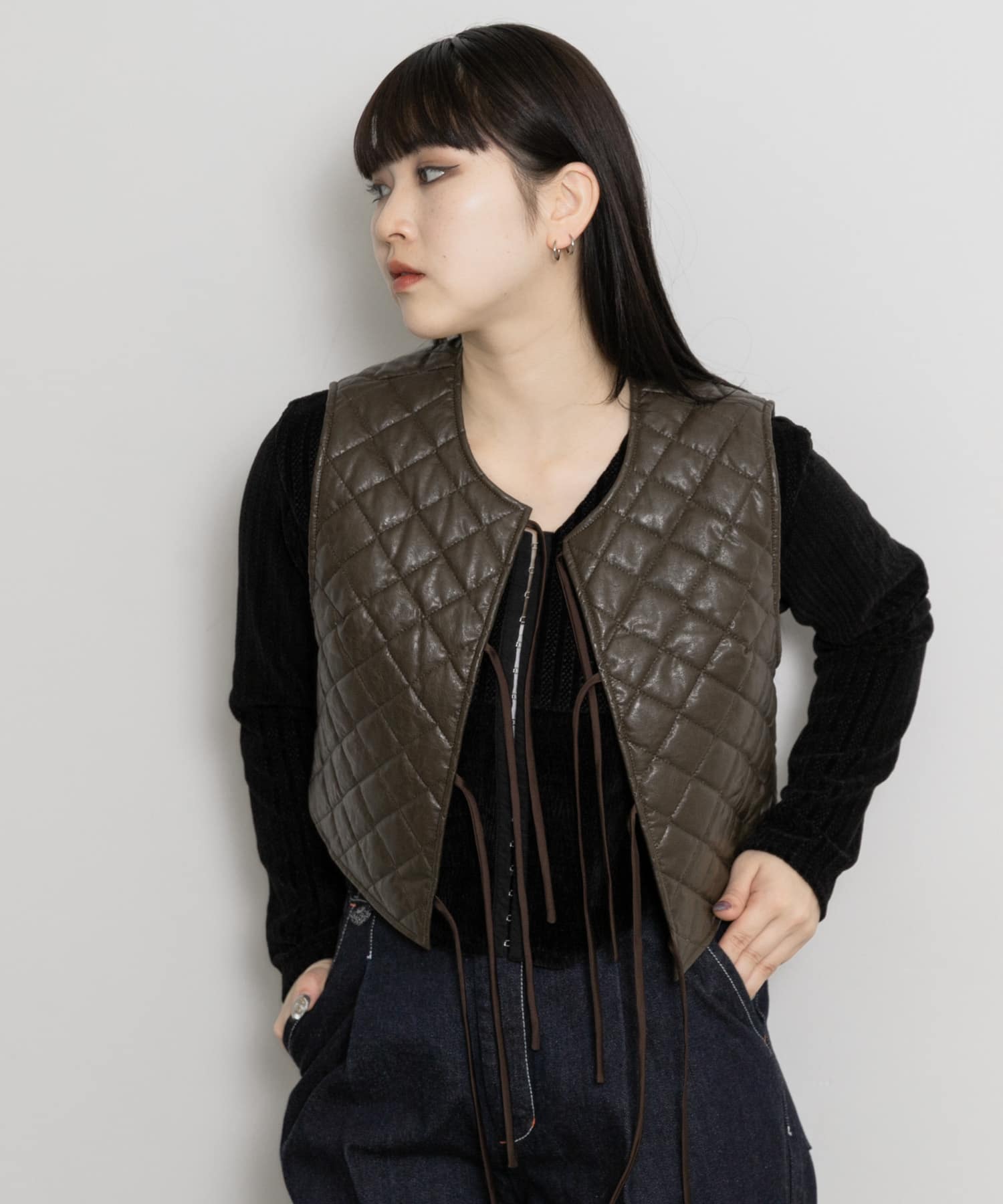 &her　Quilted Vest