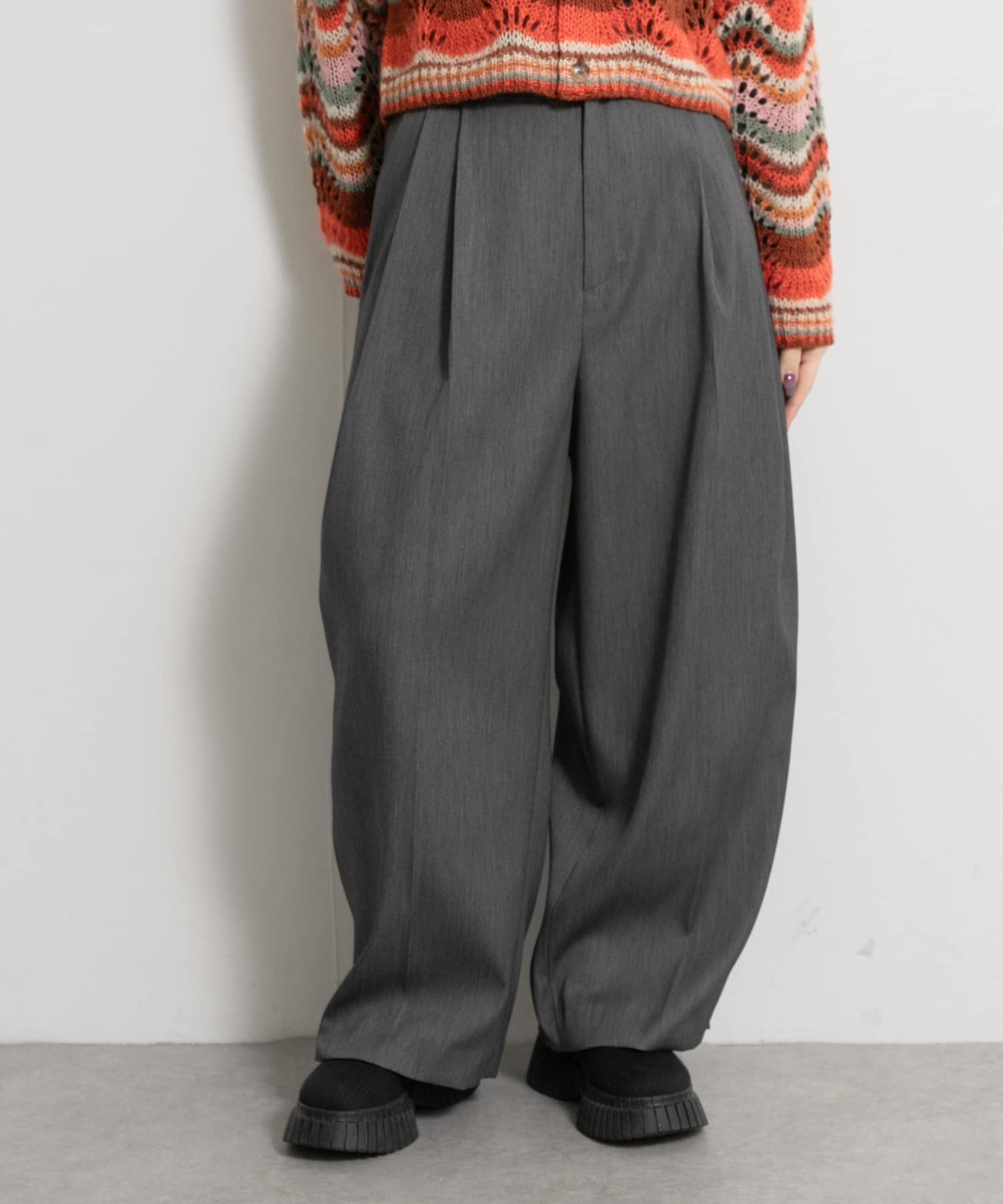 &her　Wool Tack Pants