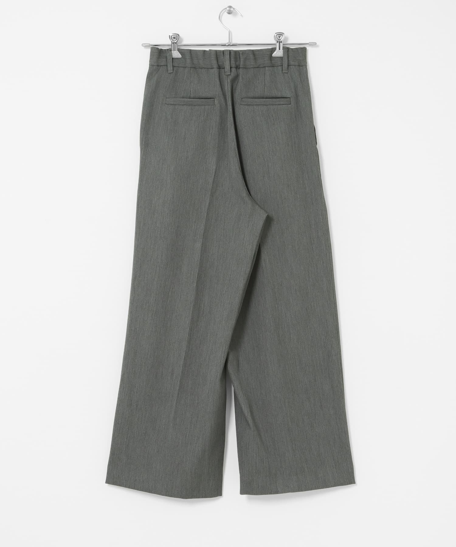 &her　Wool Tack Pants GRAY 36