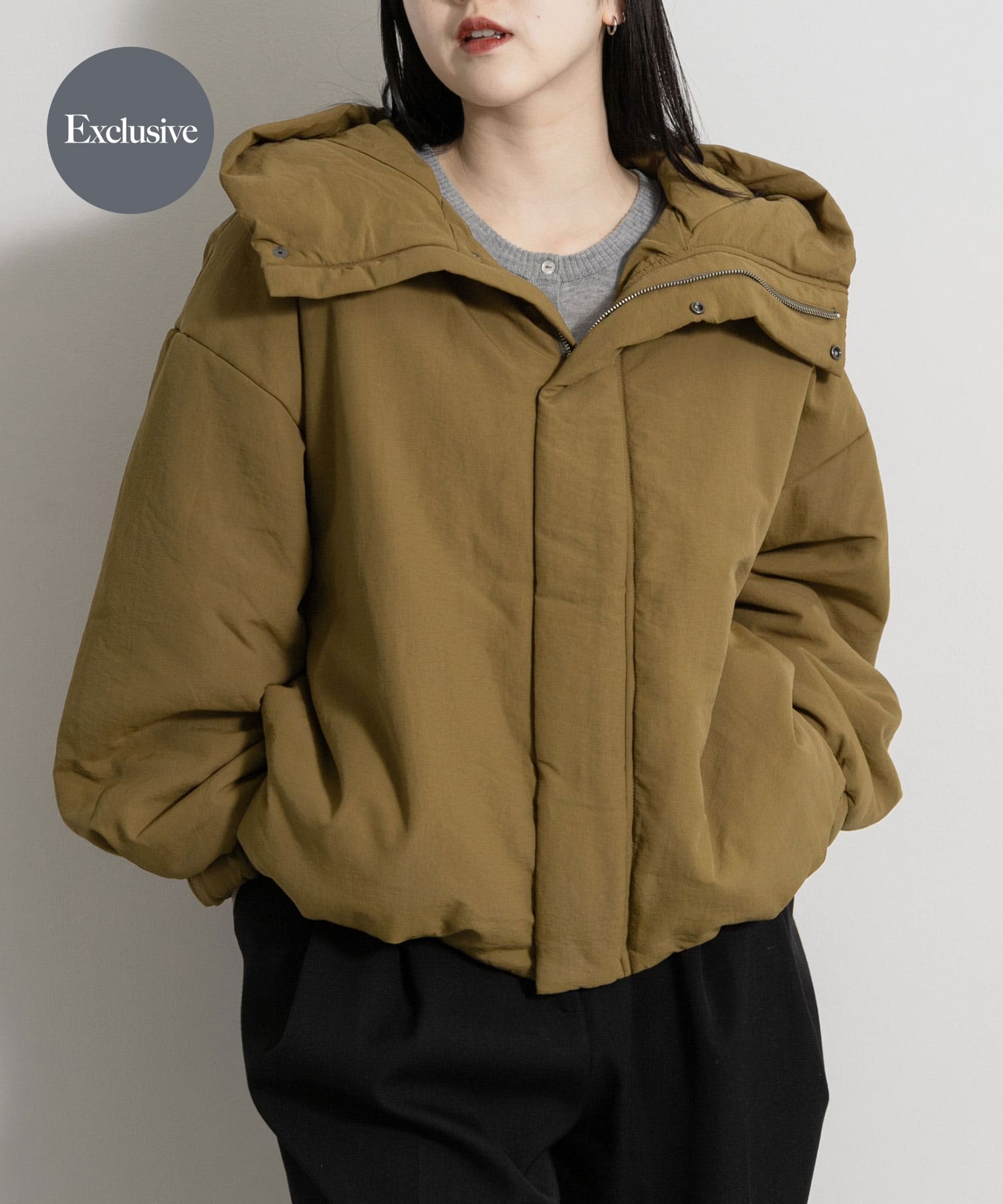 『別注』MIDIUMISOLID×THE GOODLAND MARKET　hooded padding blouson