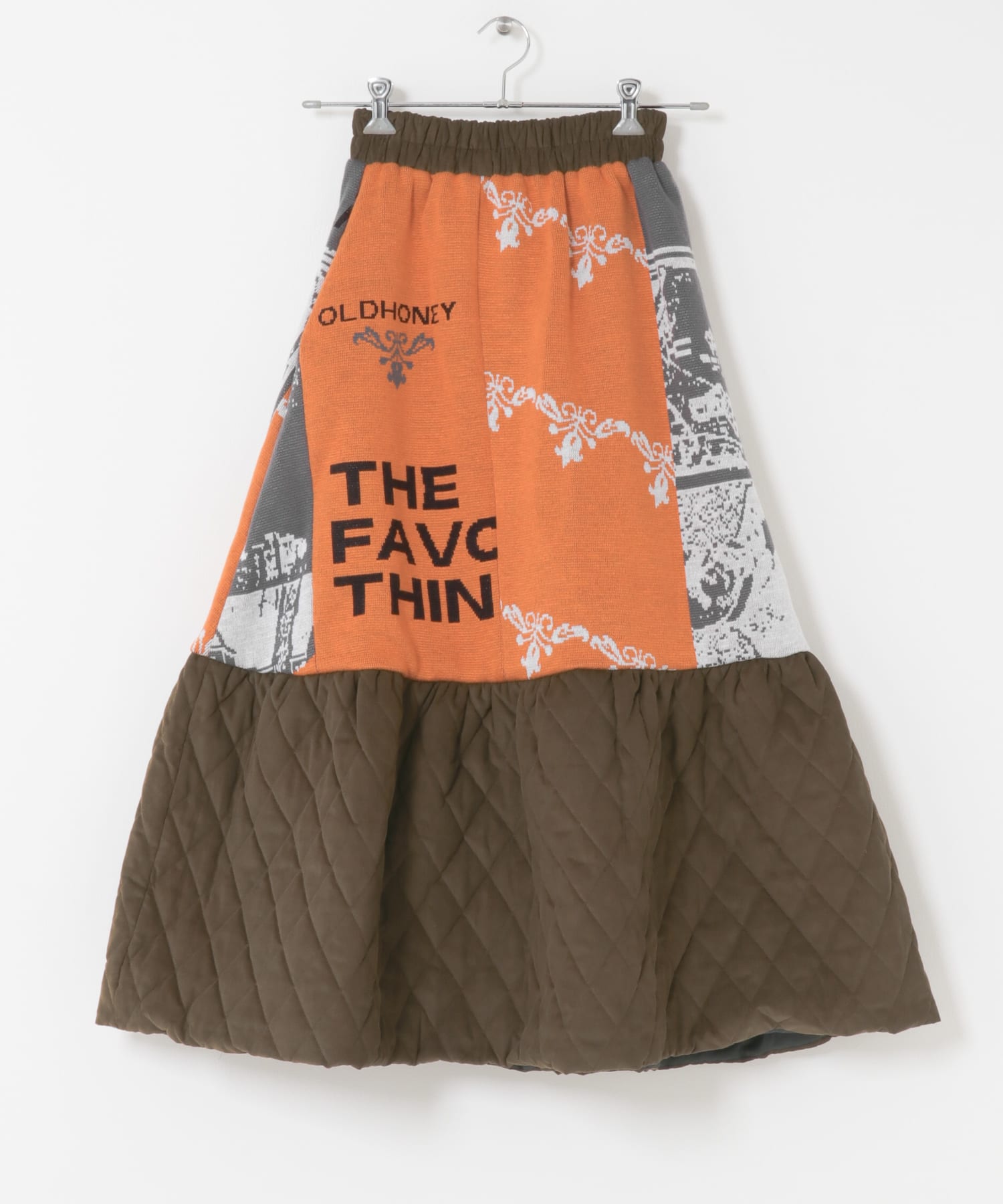 old honey　75°C skirt 03ORG×BRN FREE