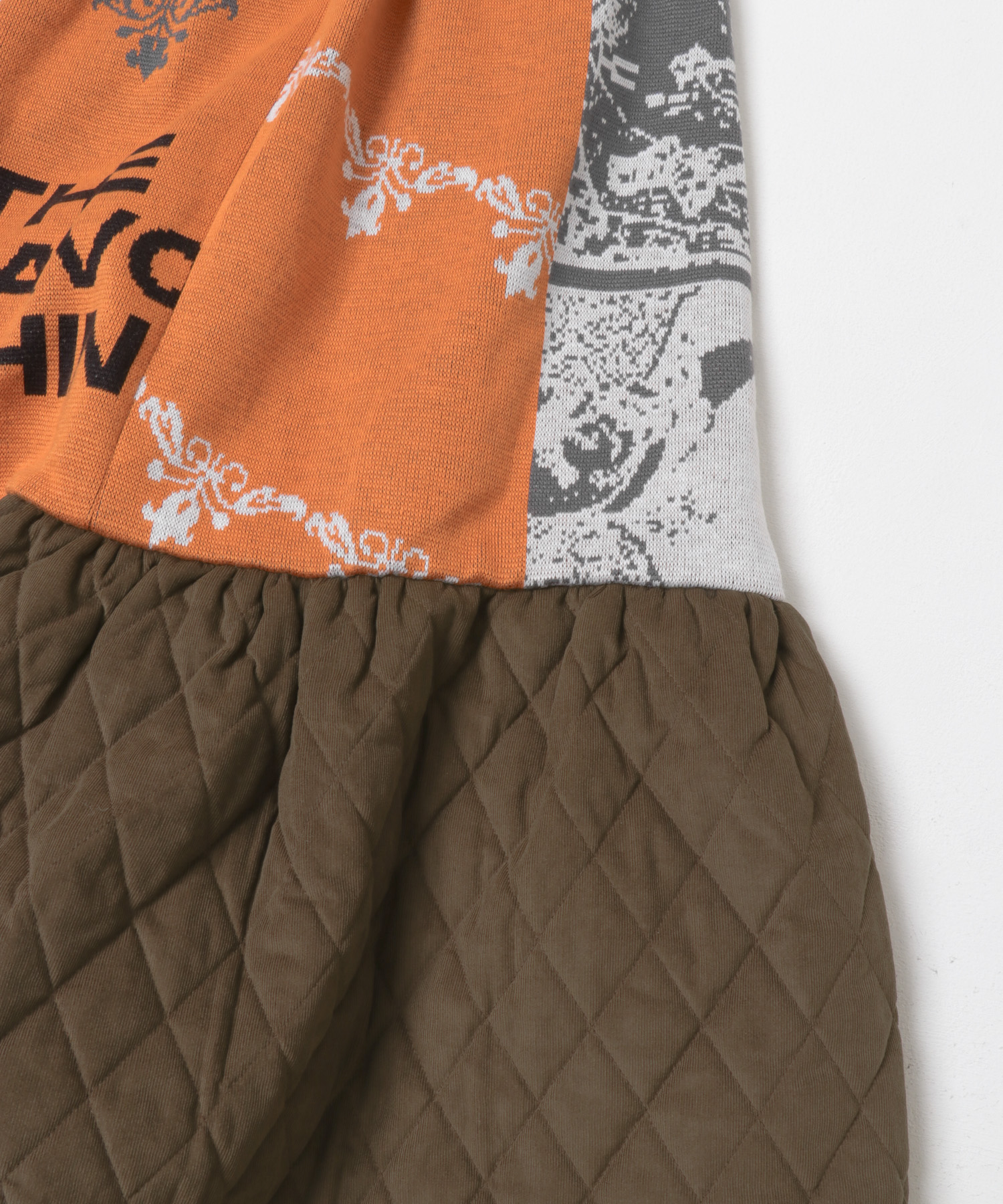 old honey　75°C skirt 03ORG×BRN FREE