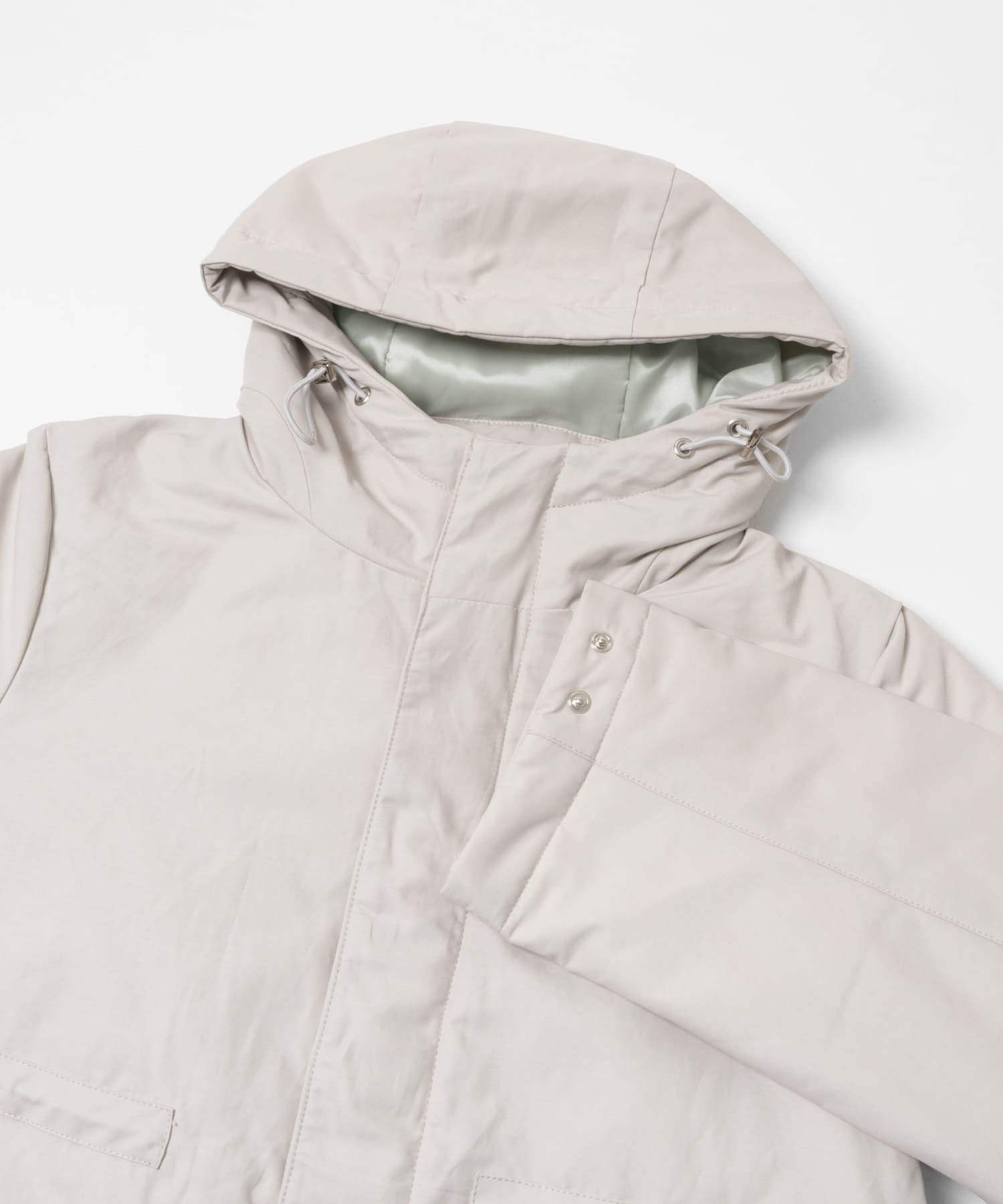 『別注』KAPOK KNOT×TGM　エアーライトペプラムジャケット GREIGE S