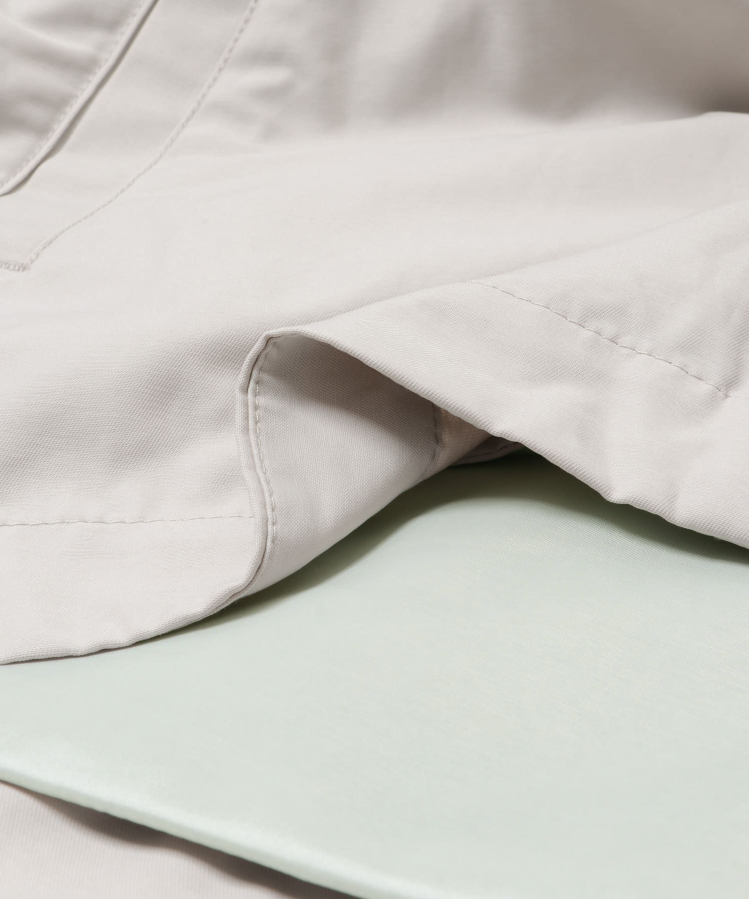 MASHカンブリア大爆発 hemp cottonノーカラージャケット ベージュ MASH