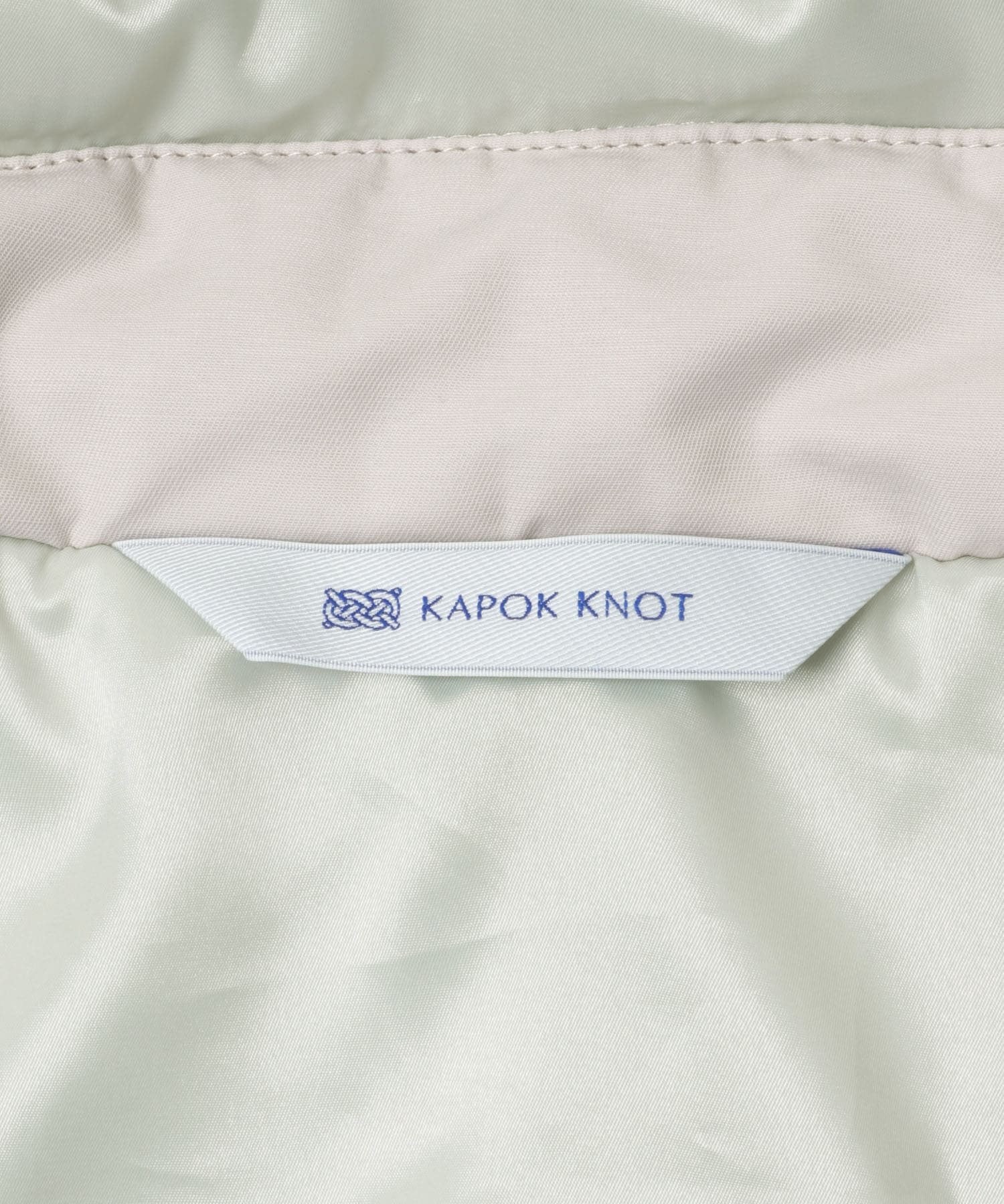 『別注』KAPOK KNOT×TGM　エアーライトペプラムジャケット GREIGE S