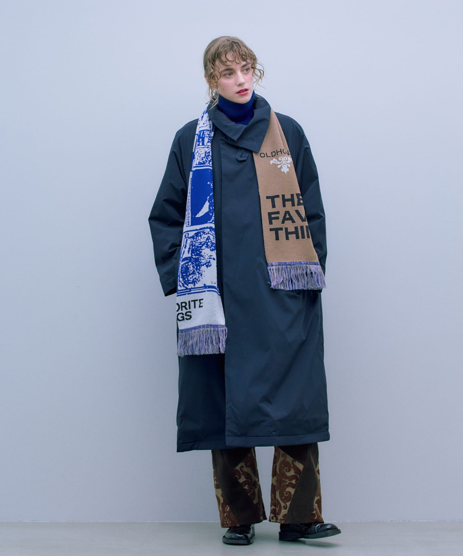 『別注』KAPOK KNOT×TGM　スタンドカラーコート BLACK L