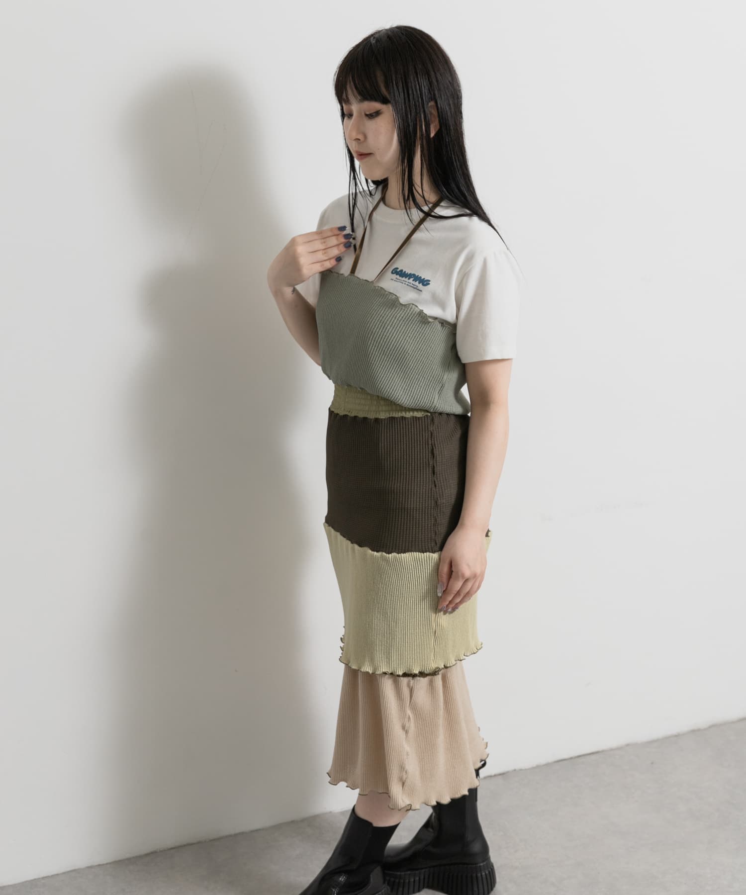 Ticien　RICRAC #007 SKIRT DRESS