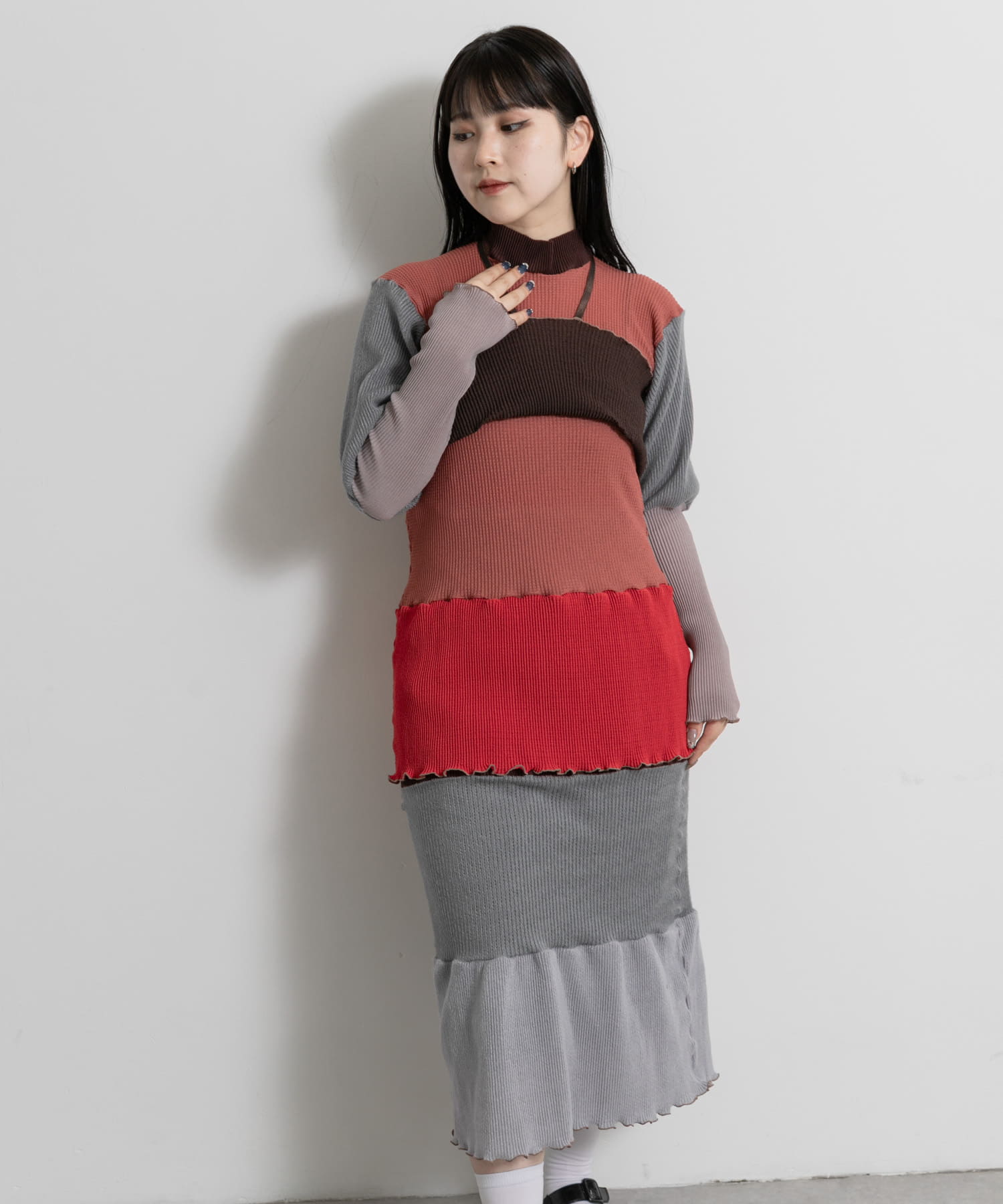 Ticien　RICRAC #007 SKIRT DRESS