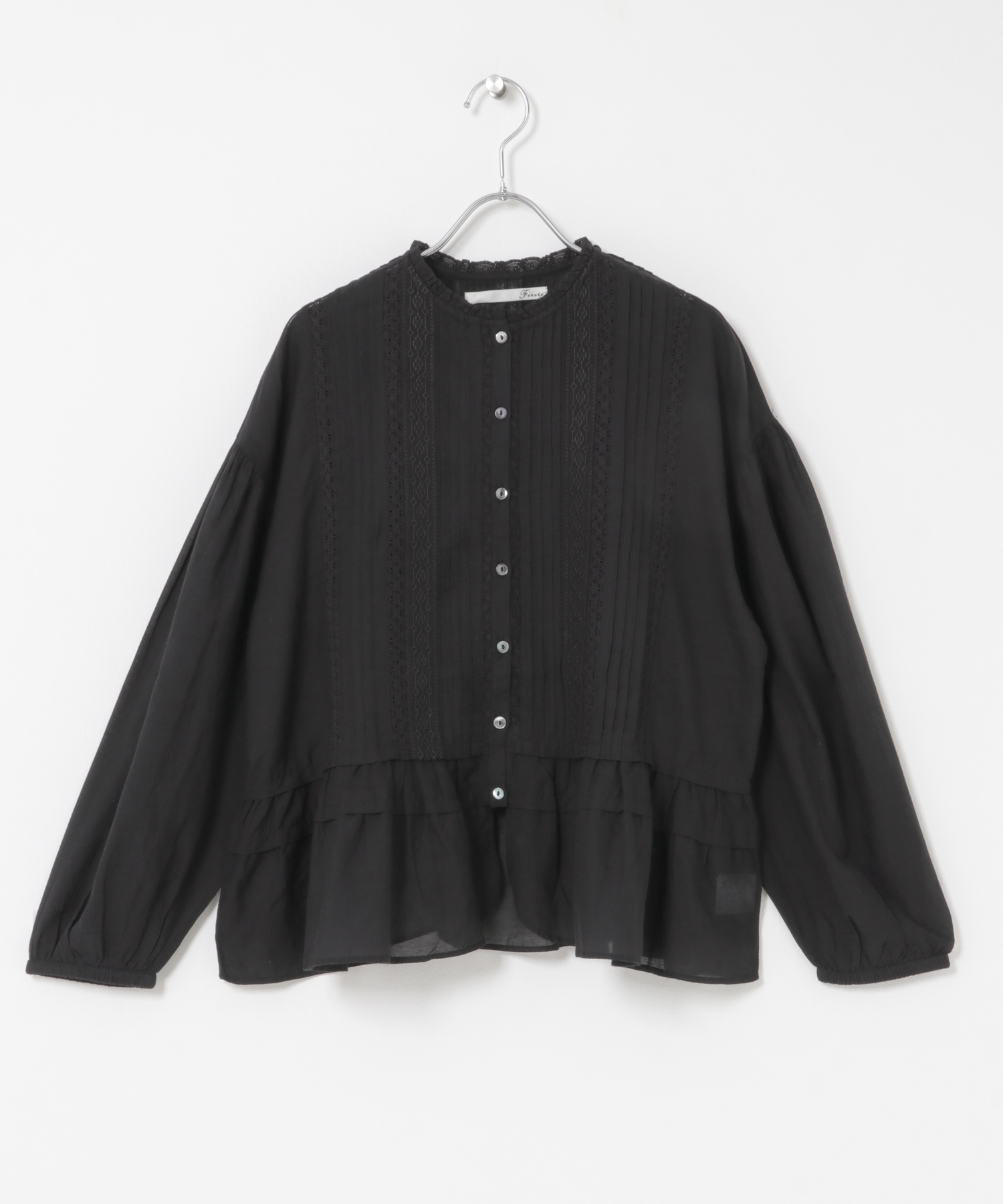 PIN TACK BLOUSE BLACK Free