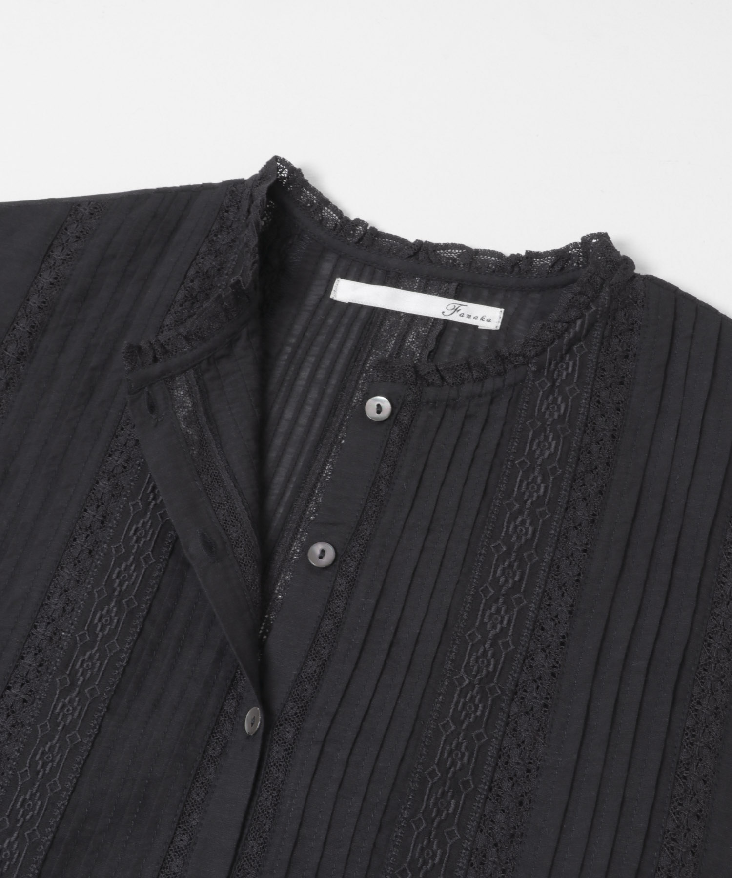 PIN TACK BLOUSE BLACK Free