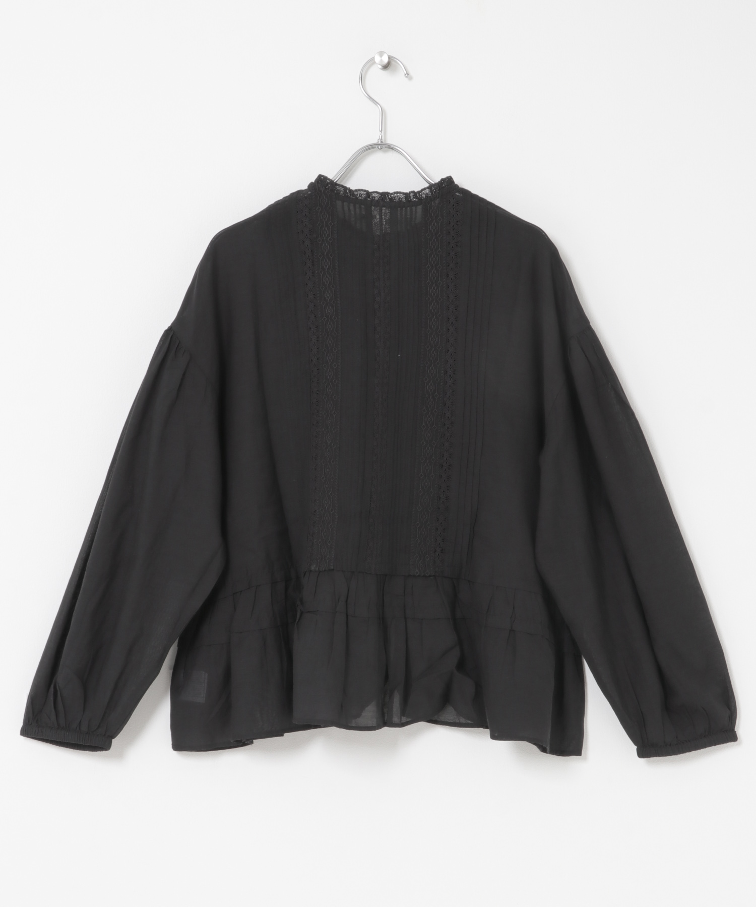 PIN TACK BLOUSE BLACK Free