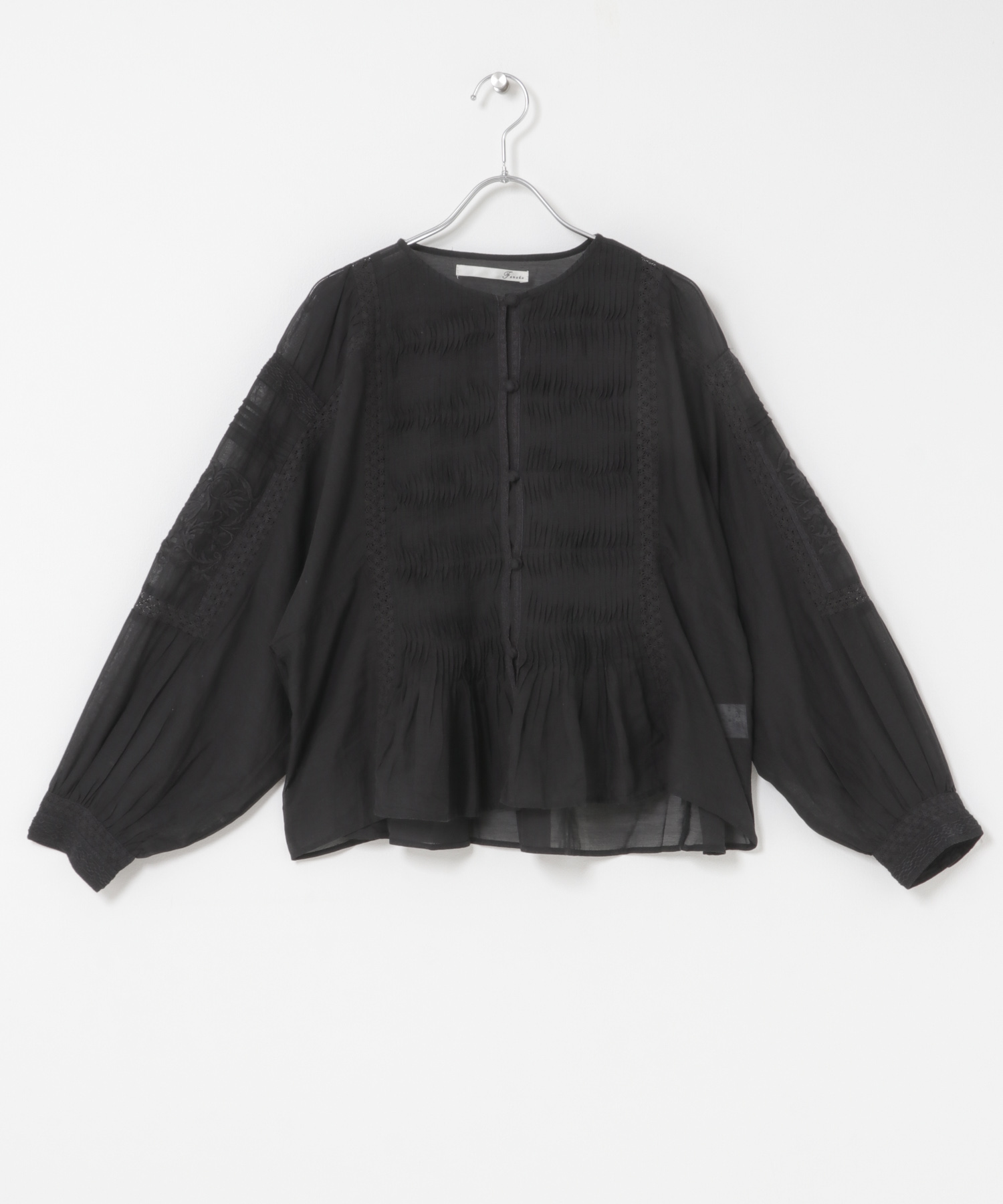 RIVER LACE BLOUSE BLACK Free