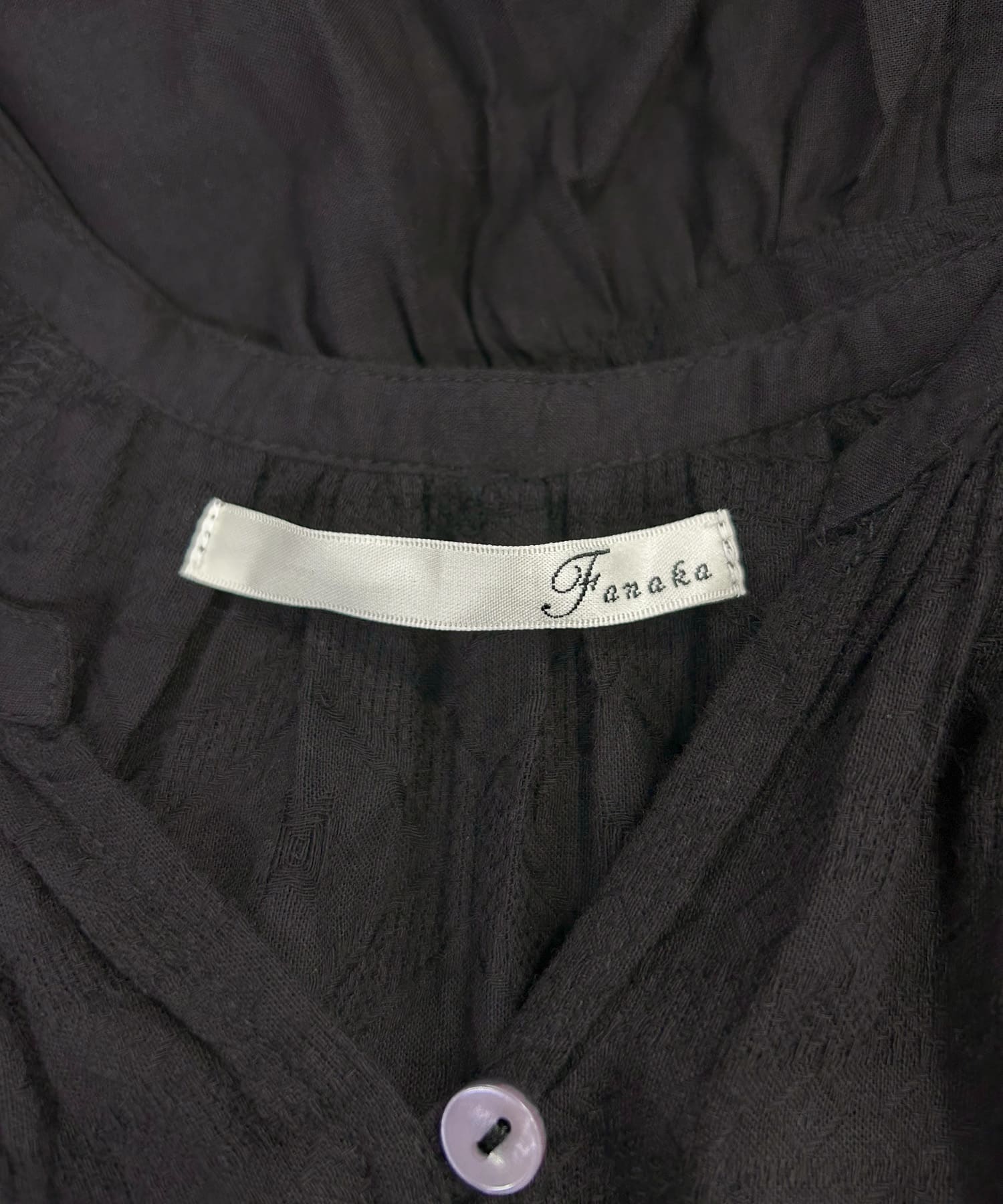 FANAKA　TIERED DRESS BLACK FREE
