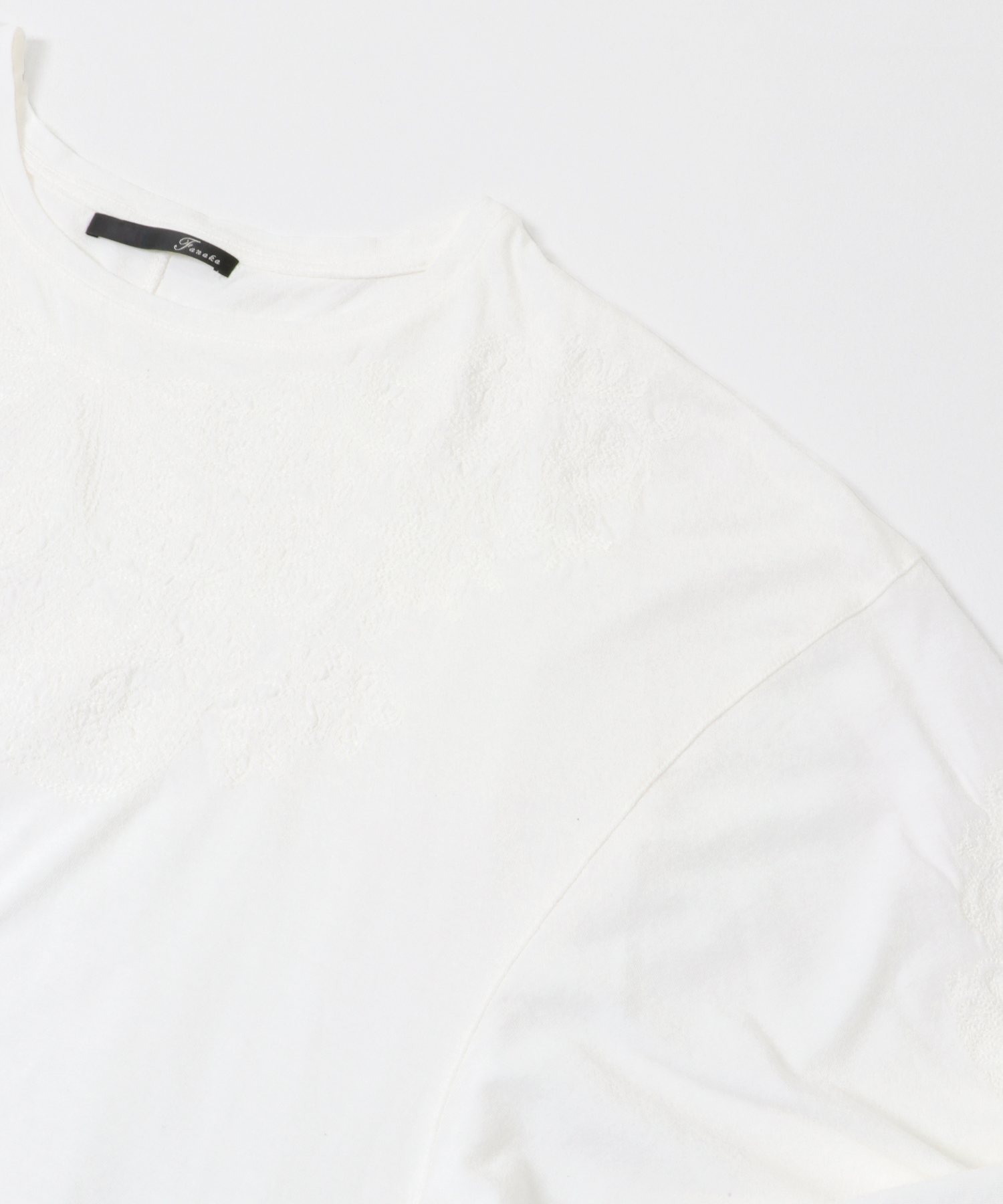 FANAKA 　MBROIDERY L/S P/O OFF FREE