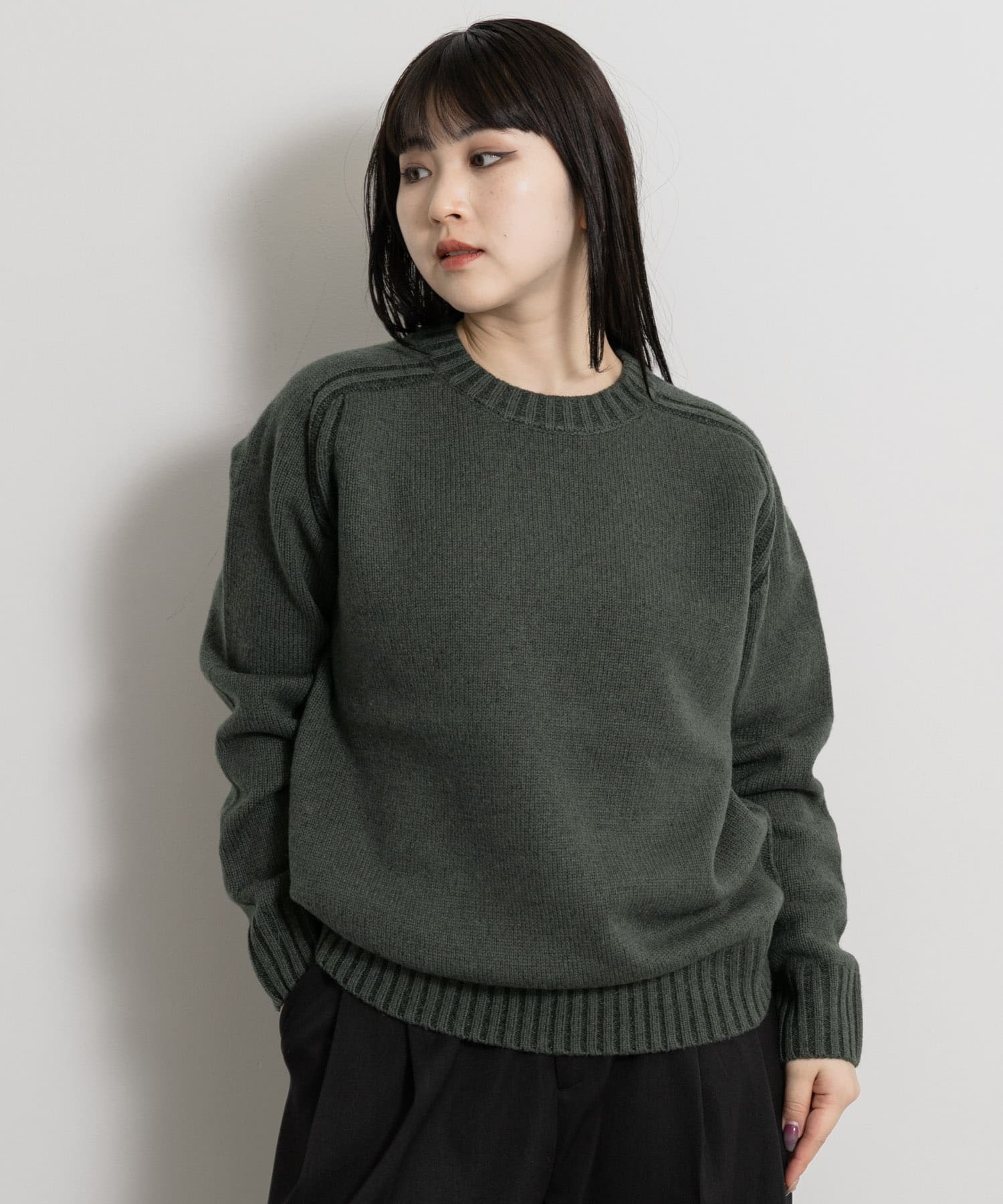 AIGLE　ウールブレンド ラグランスリーブセーター