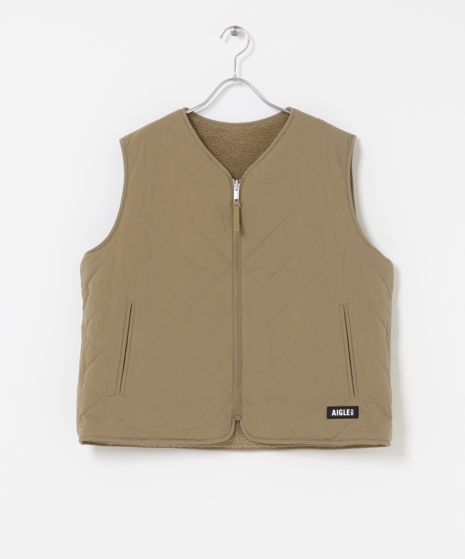 AIGLE　インサレーション リバーシブルベスト ESPRESSO 36