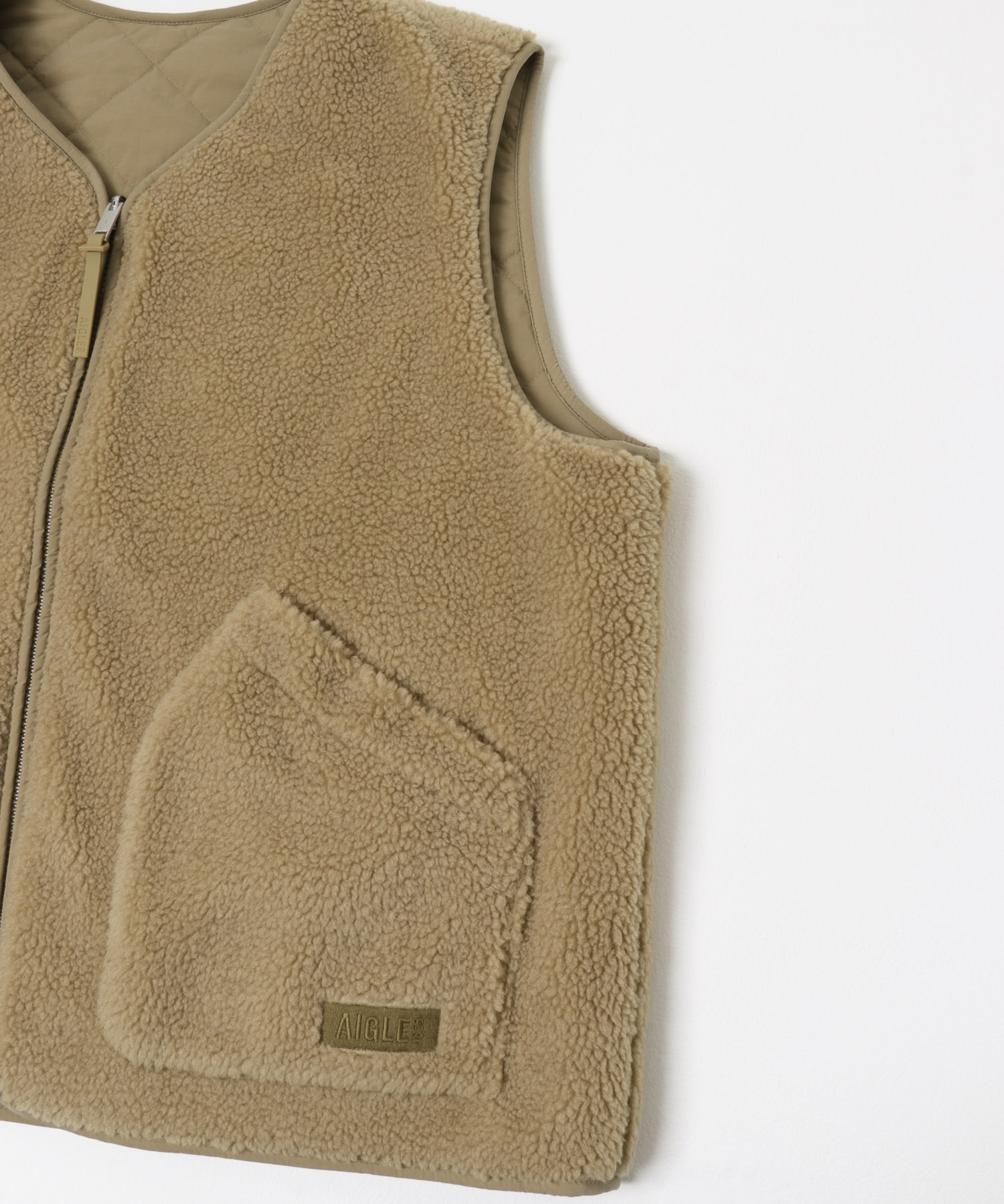 AIGLE　インサレーション リバーシブルベスト ESPRESSO 36