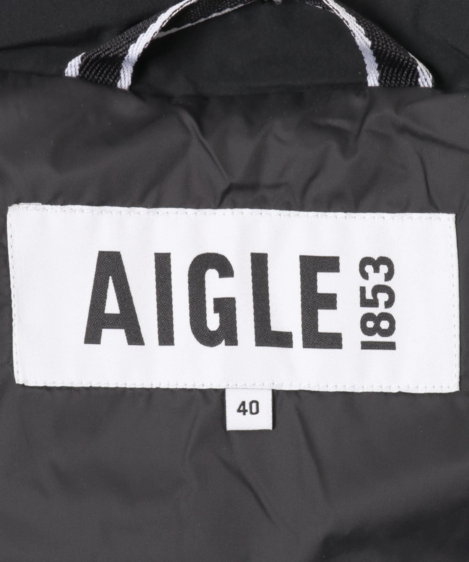 AIGLE　撥水 インサレーション ノースリーブパフジャケット NOIR 40
