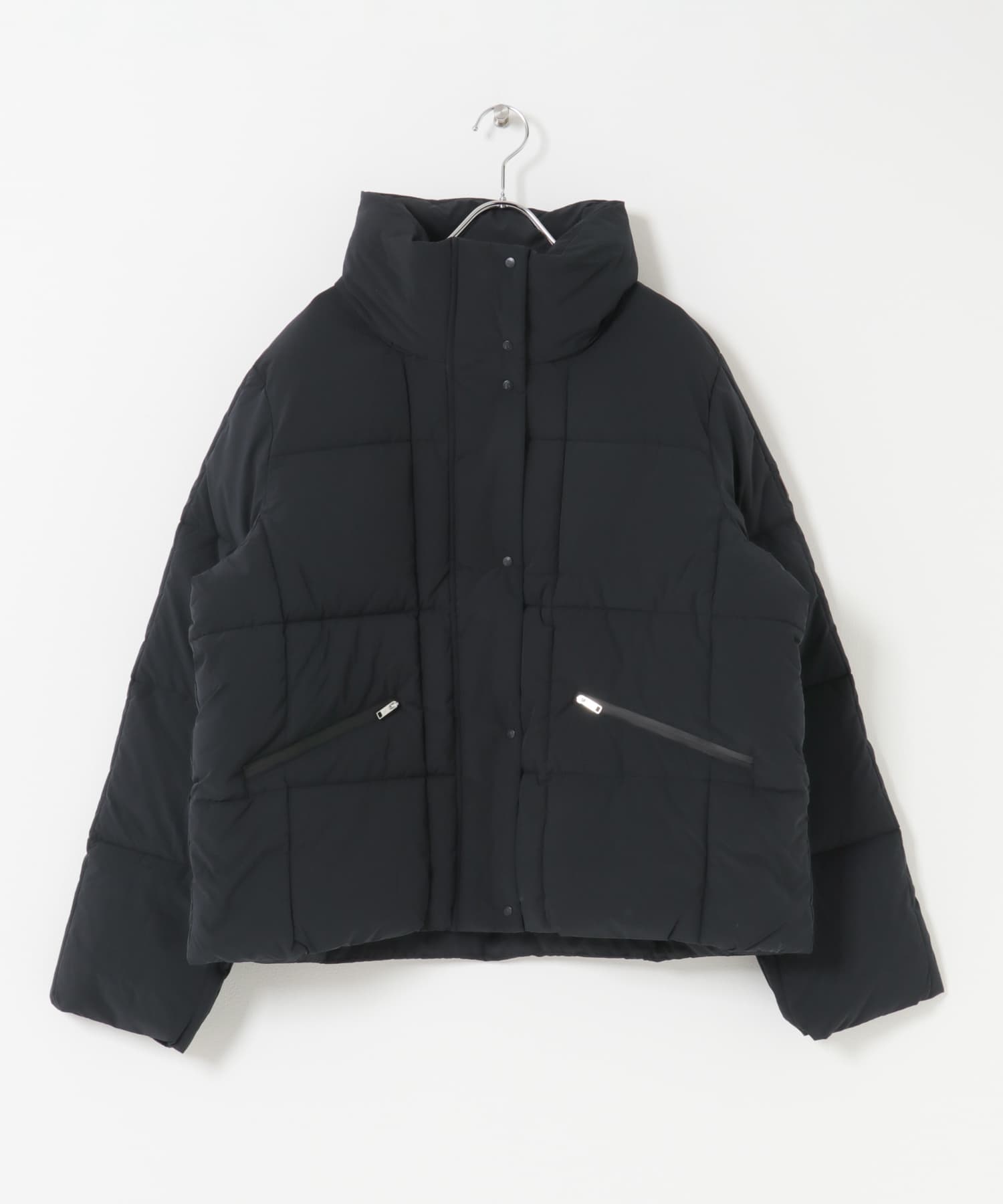 AIGLE　撥水 ショートキルティングジャケット NOIR S