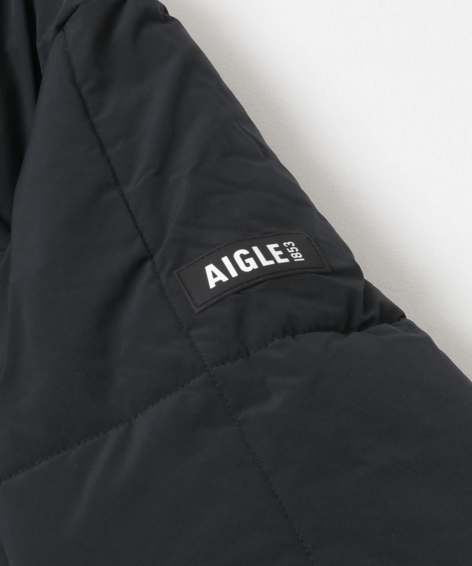 AIGLE　撥水 ショートキルティングジャケット NOIR S
