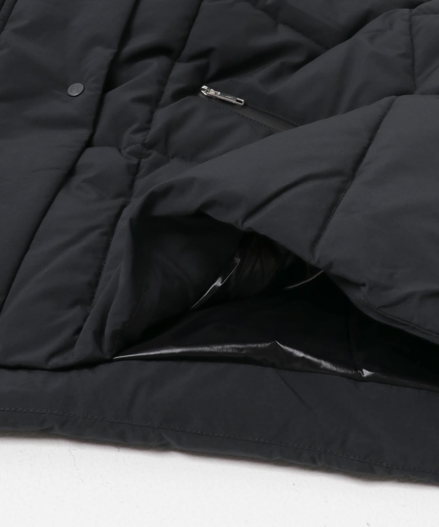 AIGLE　撥水 ショートキルティングジャケット NOIR L