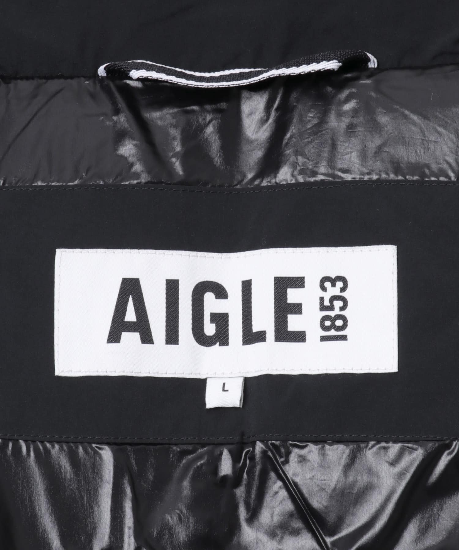 AIGLE　撥水 ショートキルティングジャケット NOIR L