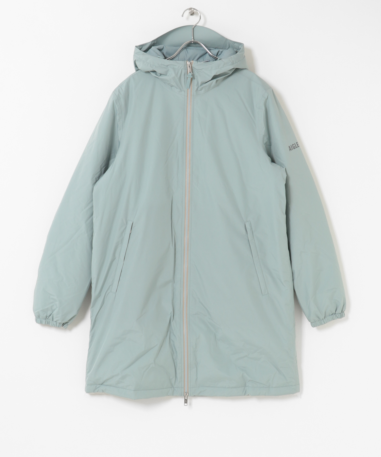 AIGLE　透湿防水 レインパックウォーム ロングジャケット M.BLUE M/L