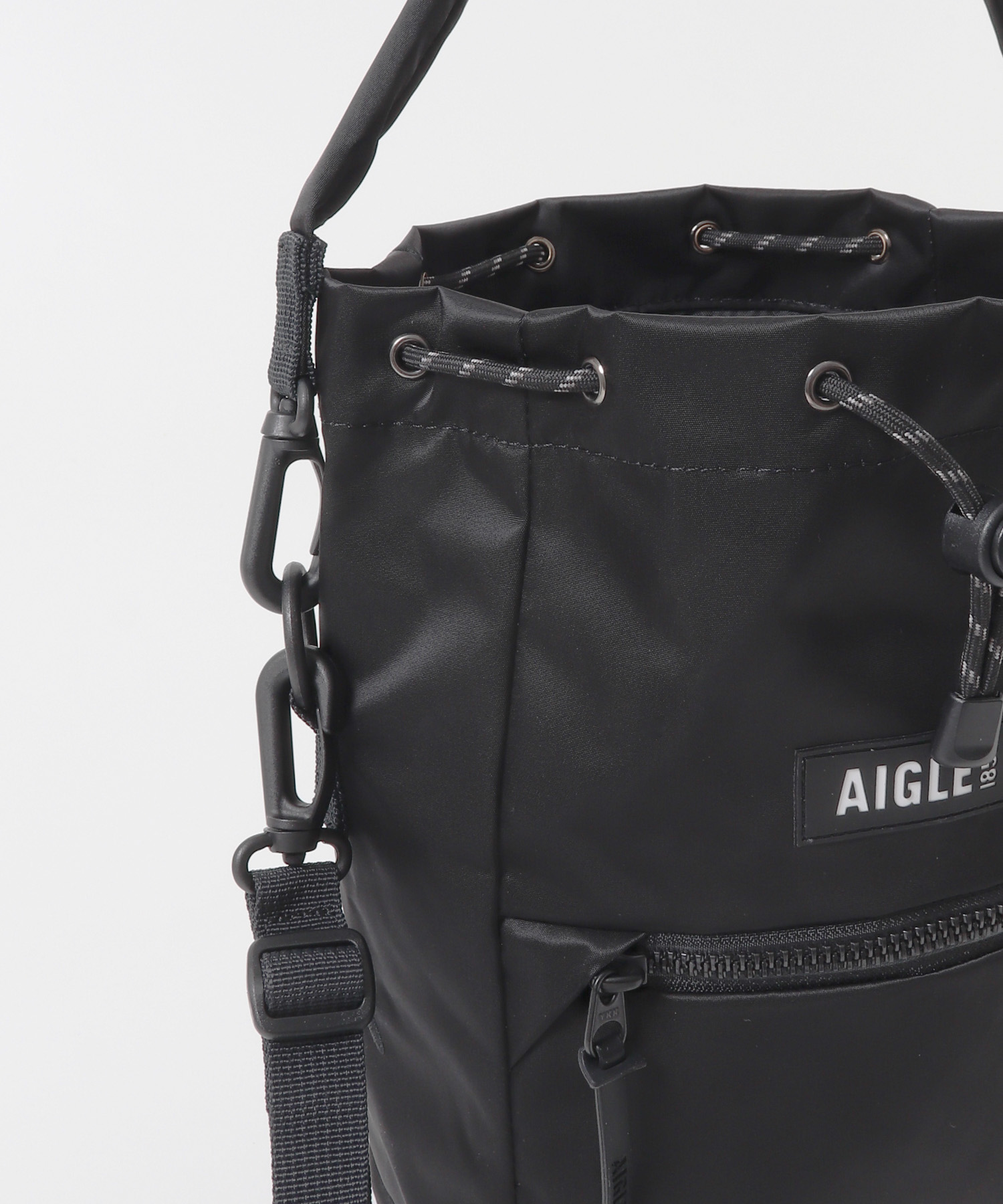 AIGLE　アーバン 巾着バッグ NOIR one