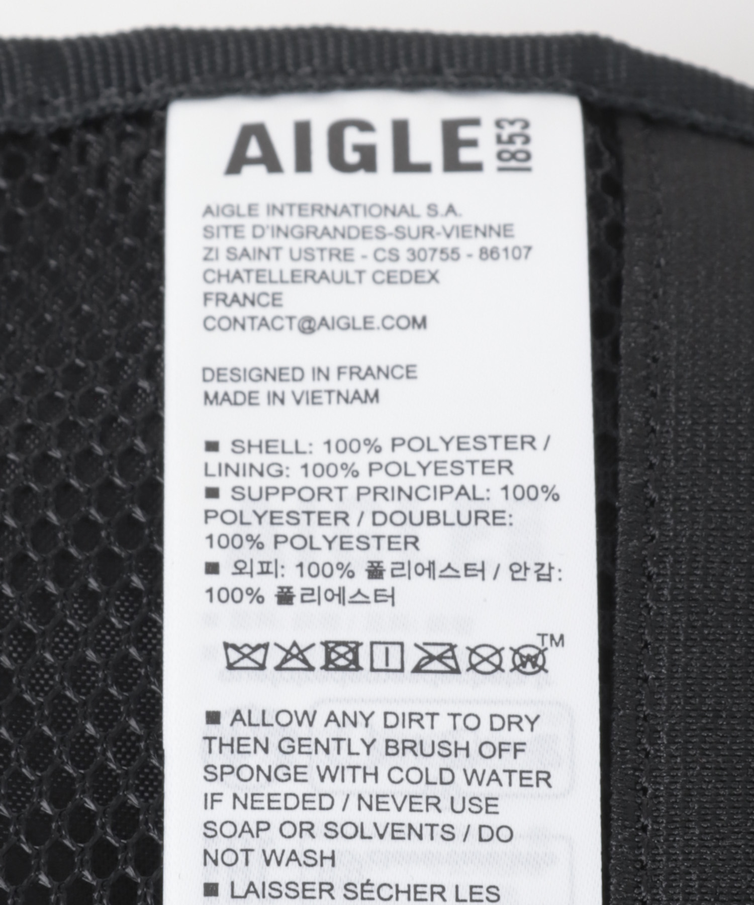 AIGLE　パッカブル ミニショルダーバッグ NOIR one