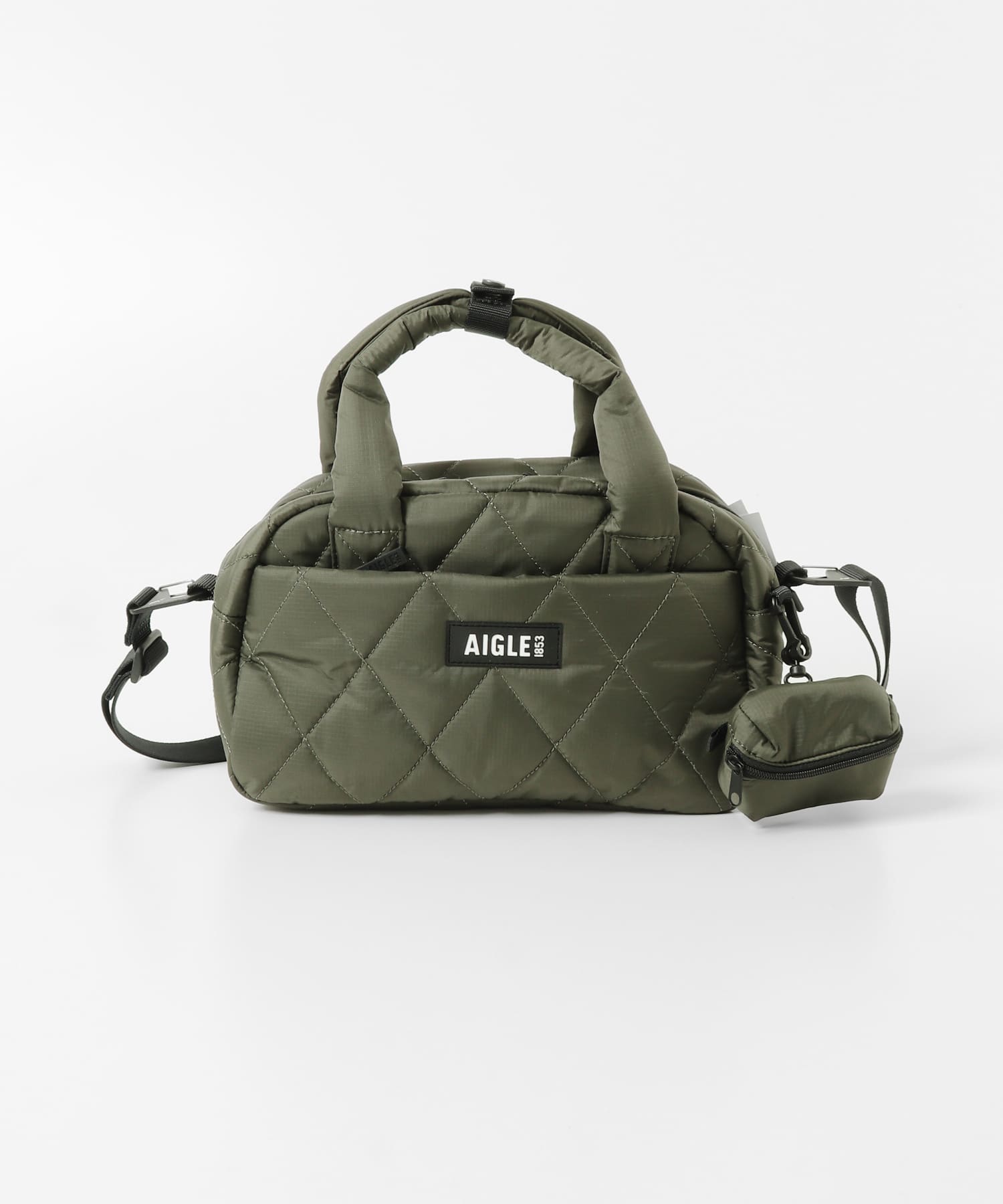 AIGLE　キルティング ミニダッフルバッグ