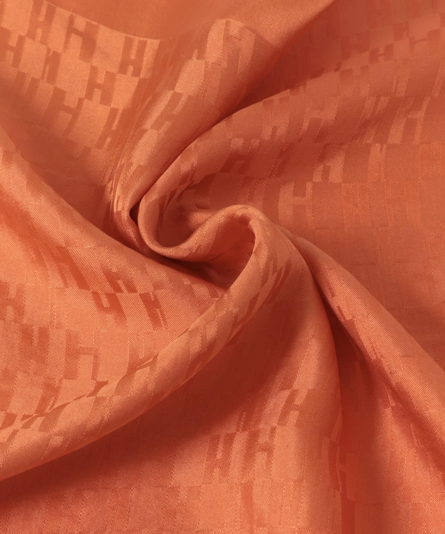 VINTAGE　カレ45 H柄 プチカレ スカーフ ORANGE -