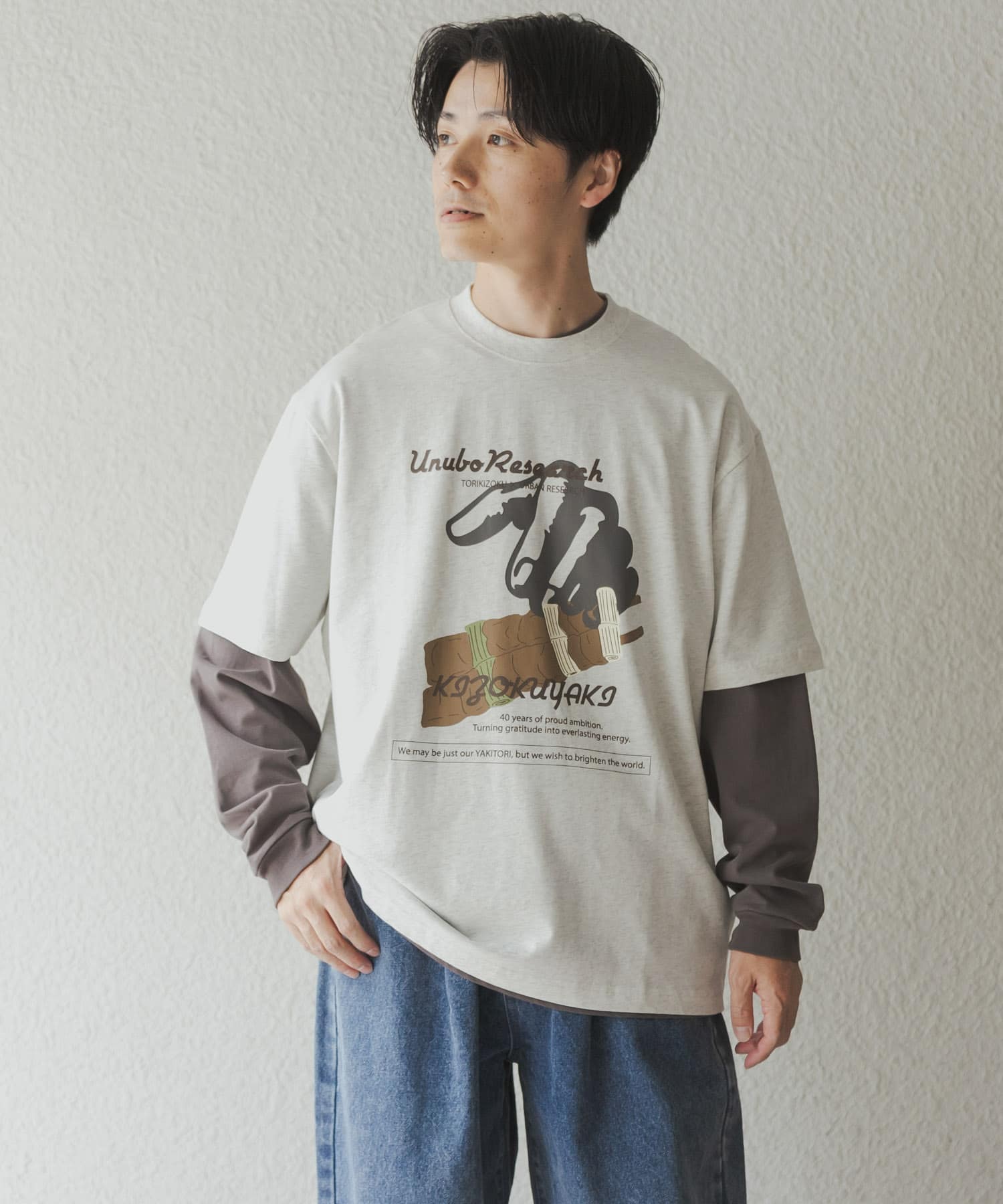 鳥貴族×UR　UnuboResearch SHORT-SLEEVE T-SHIRTS B