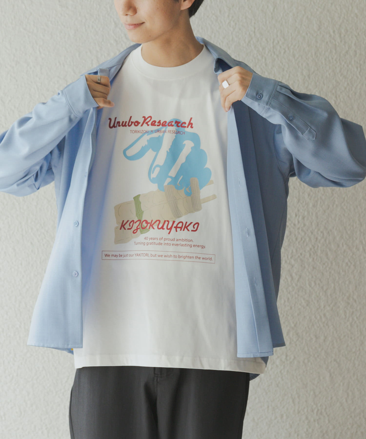鳥貴族×UR　UnuboResearch SHORT-SLEEVE T-SHIRTS B