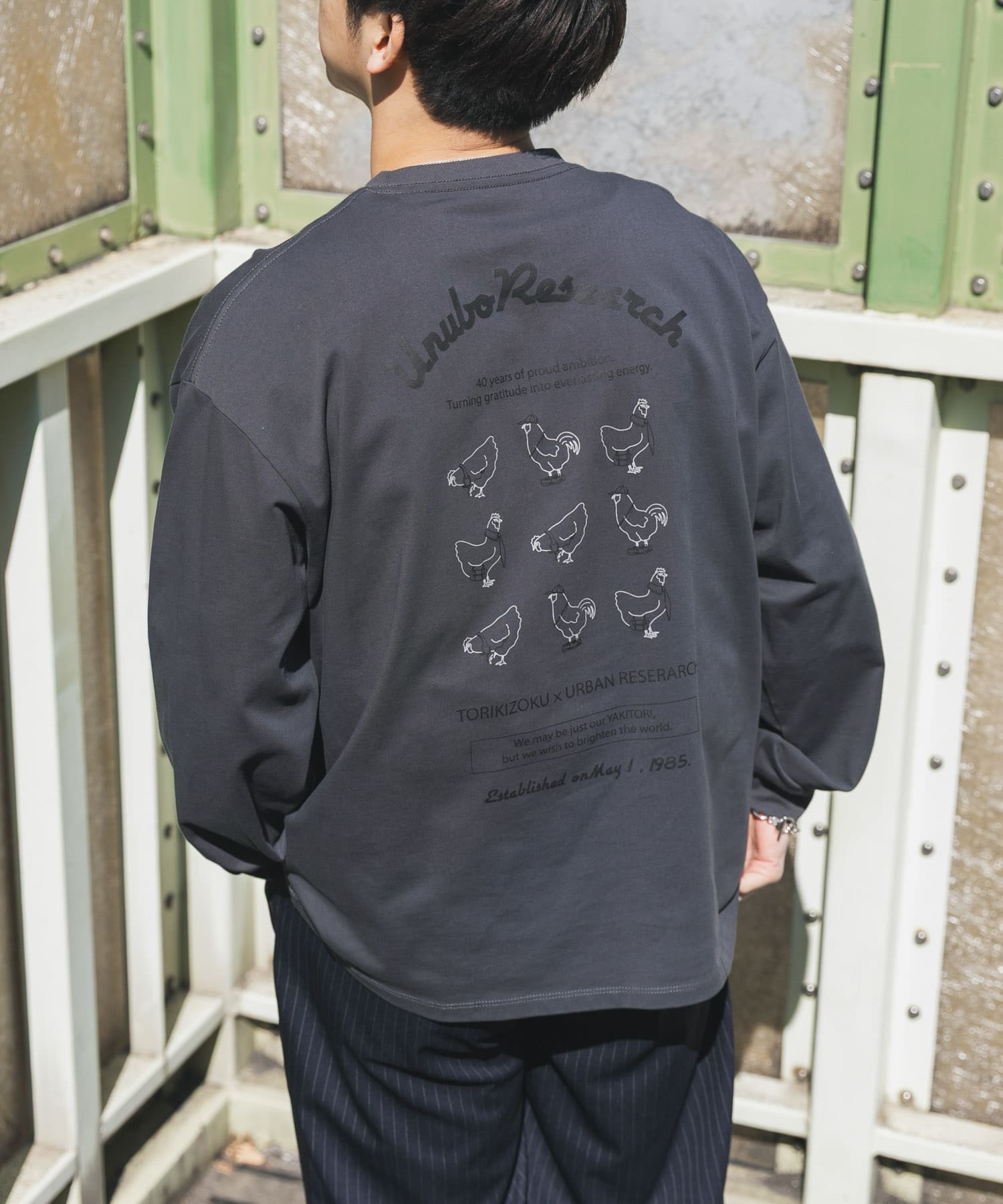 鳥貴族×UR　UnuboResearch LONG-SLEEVE T-SHIRTS A