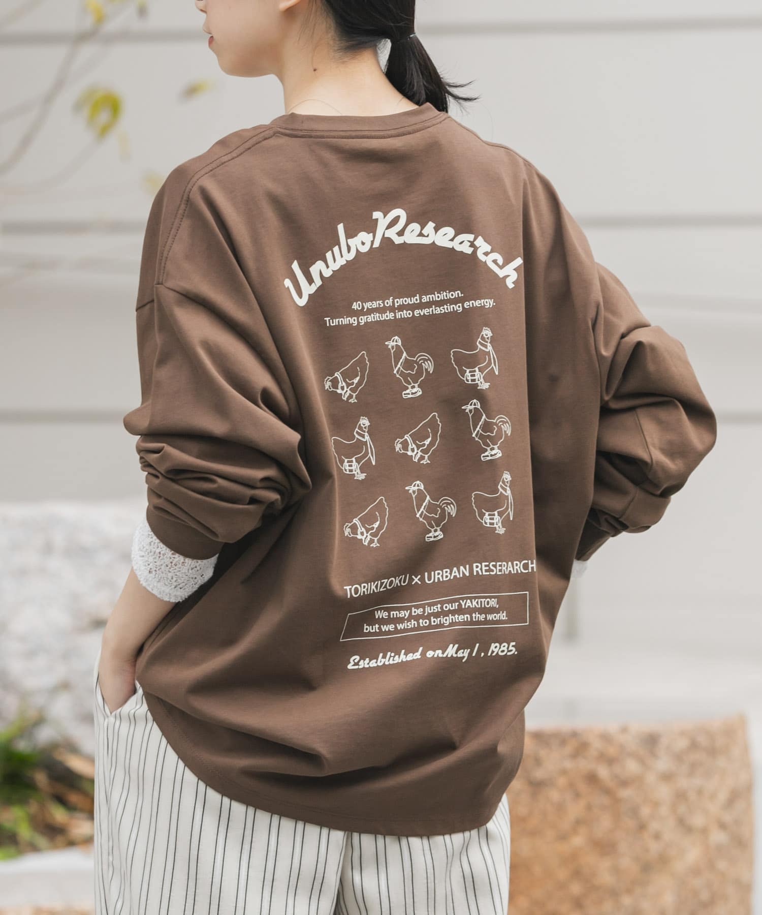 鳥貴族×UR　UnuboResearch LONG-SLEEVE T-SHIRTS A