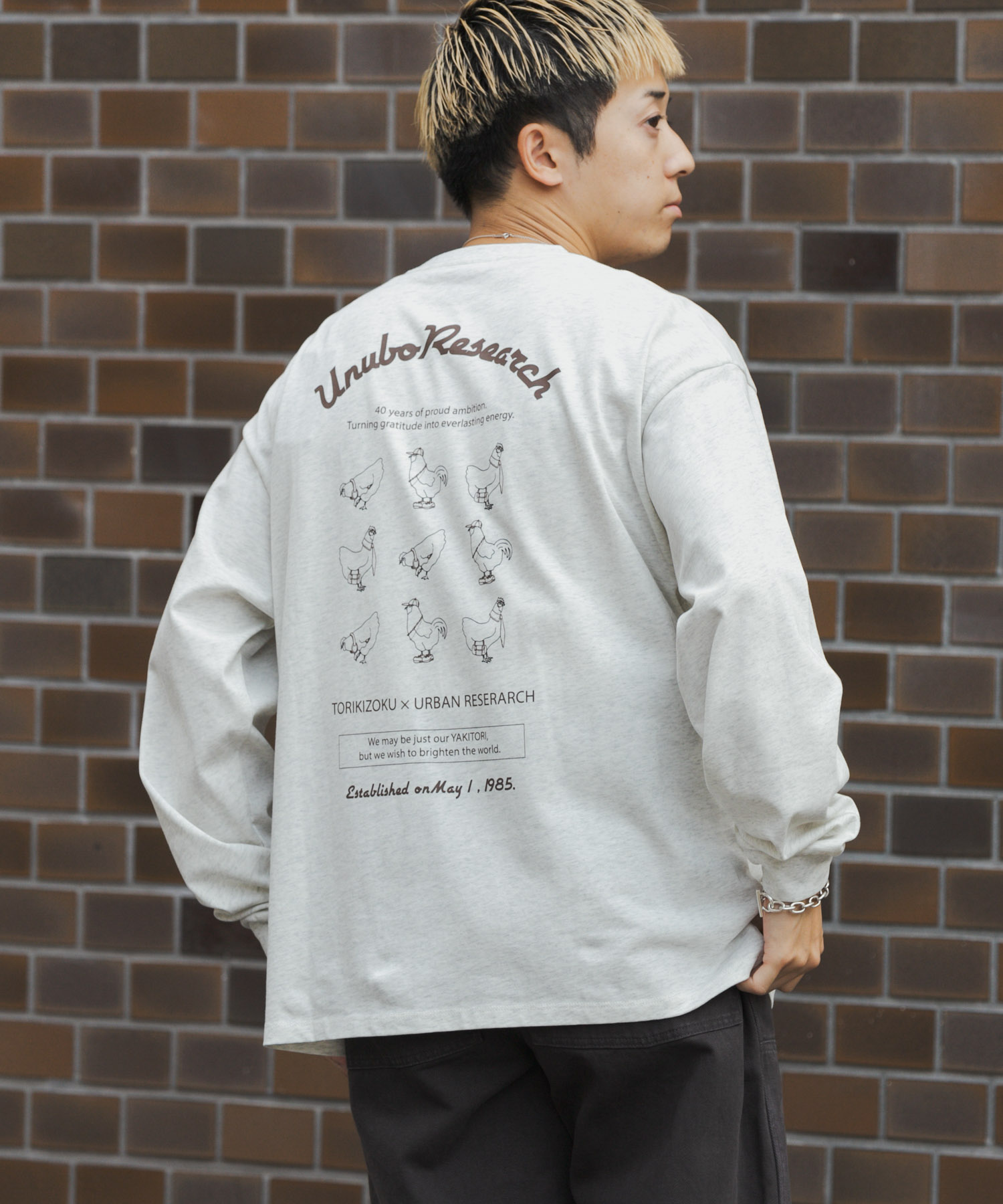 鳥貴族×UR　UnuboResearch LONG-SLEEVE T-SHIRTS A
