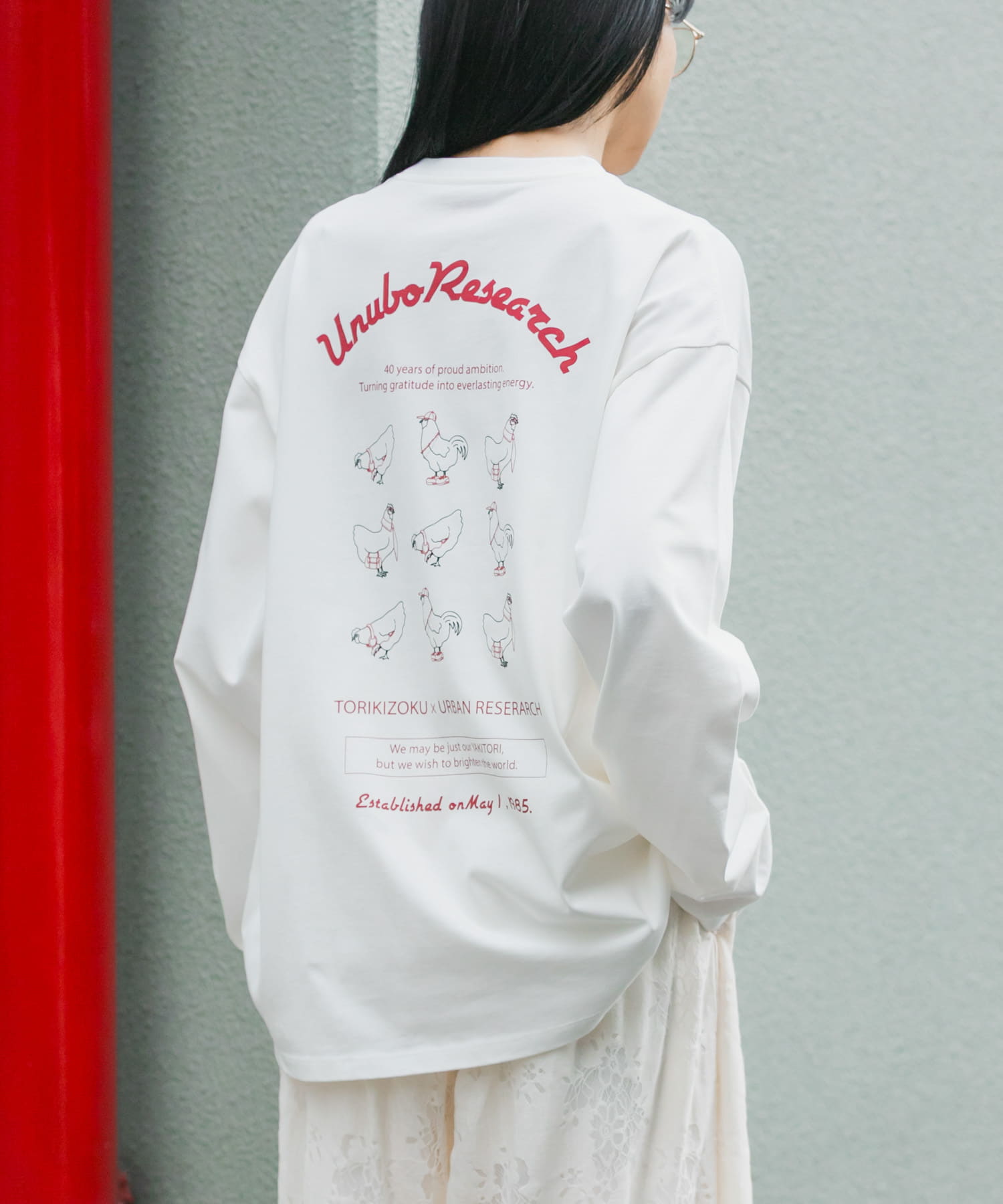 鳥貴族×UR　UnuboResearch LONG-SLEEVE T-SHIRTS A