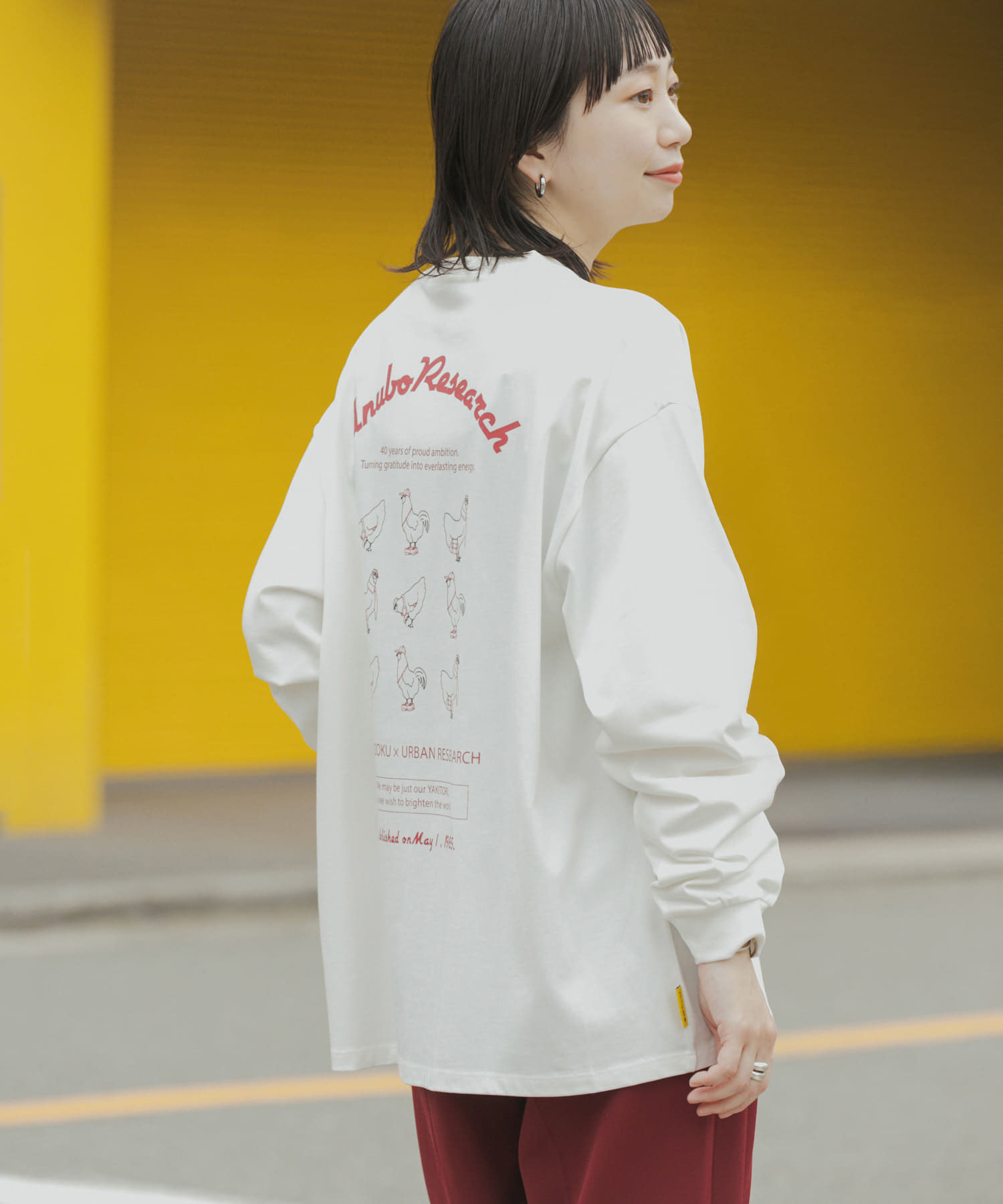 鳥貴族×UR　UnuboResearch LONG-SLEEVE T-SHIRTS A