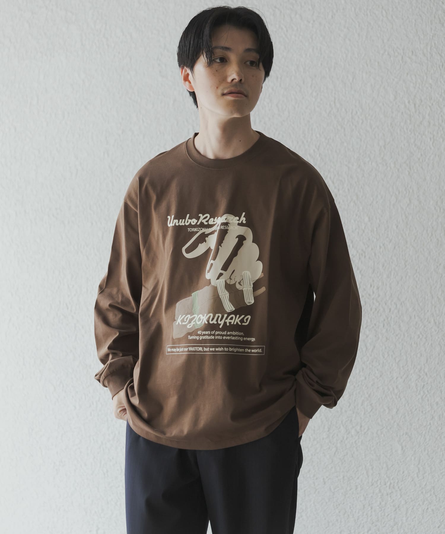 鳥貴族×UR　UnuboResearch LONG-SLEEVE T-SHIRTS B