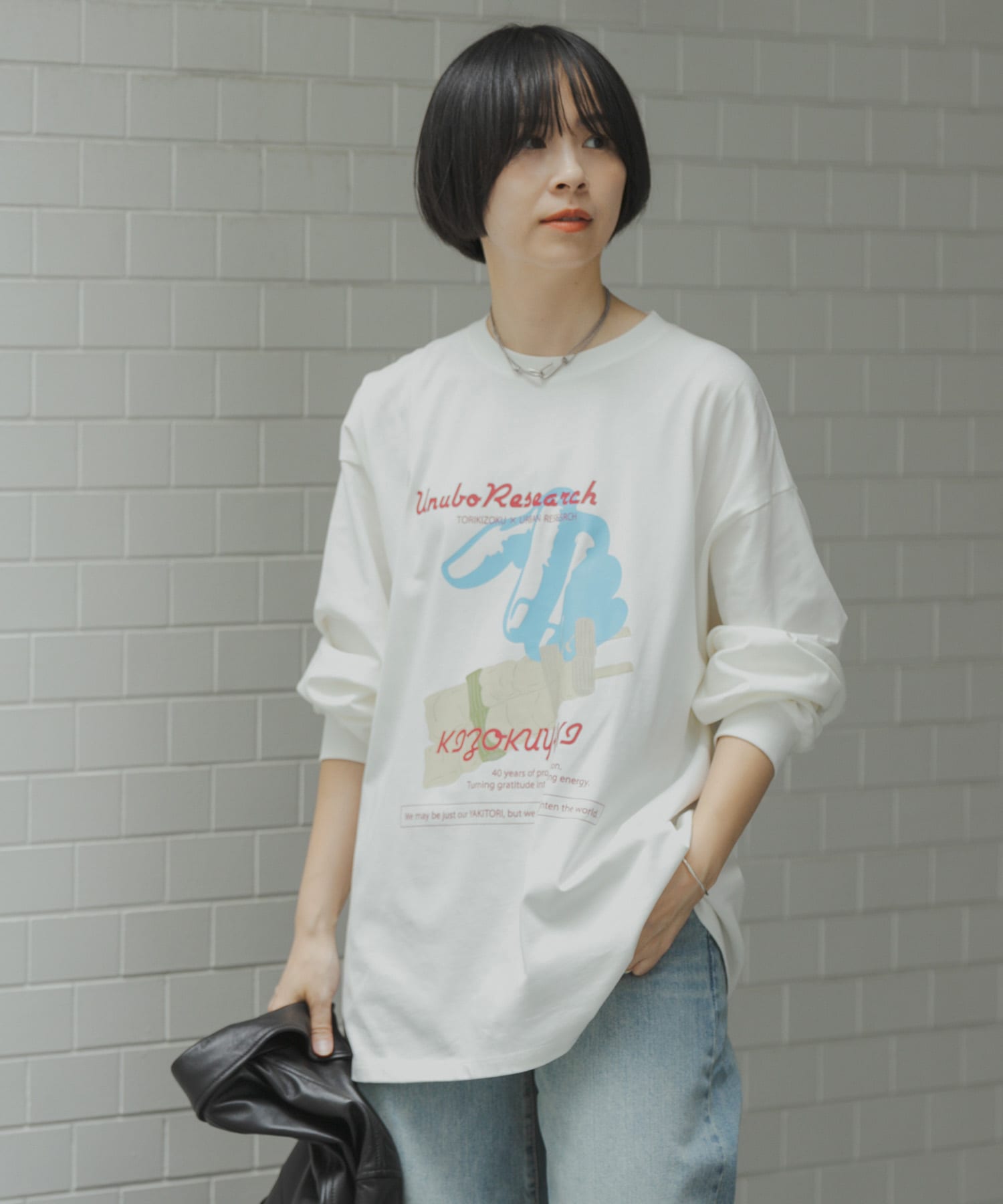 鳥貴族×UR　UnuboResearch LONG-SLEEVE T-SHIRTS B