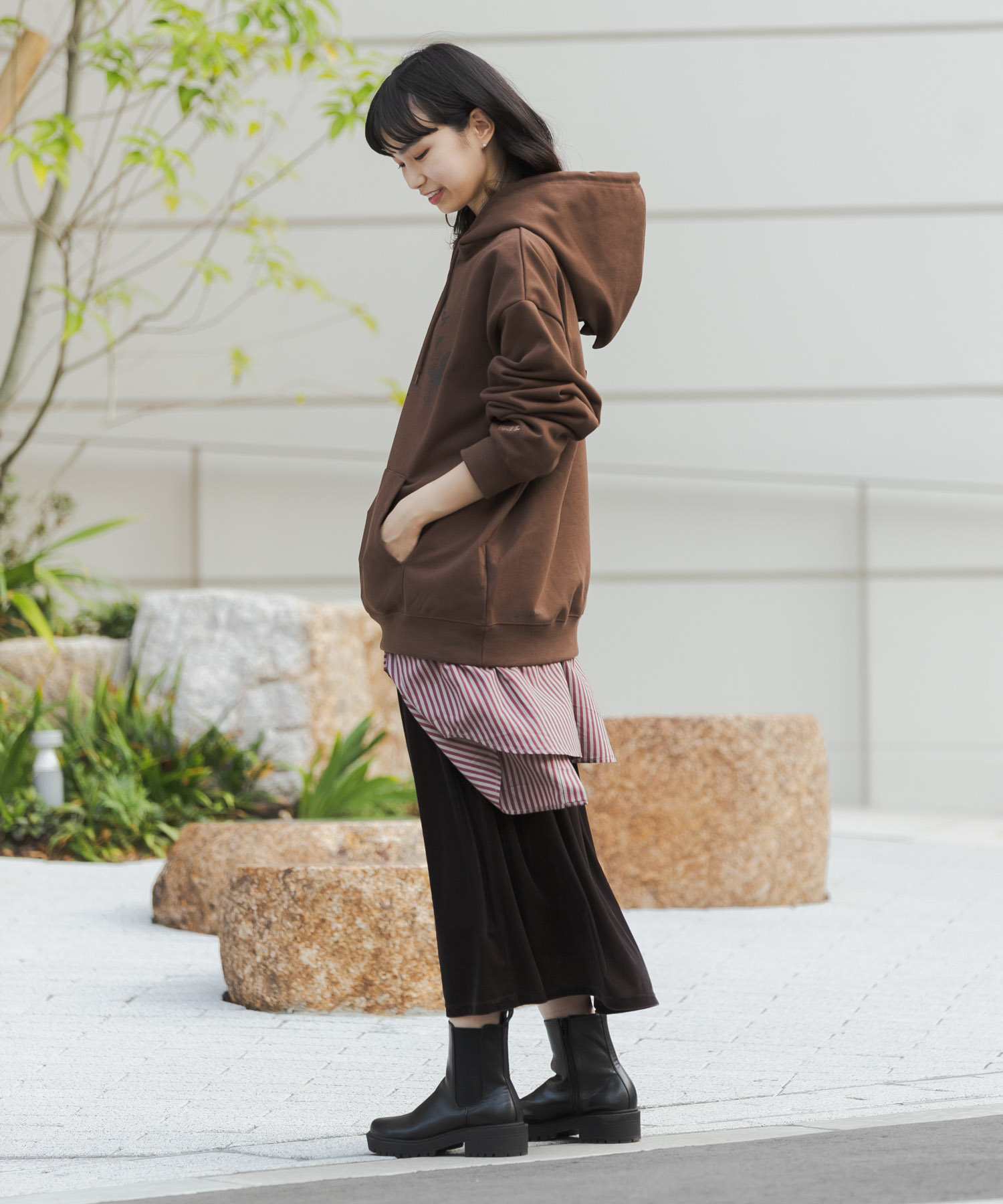 身長：161cm サイズ：L