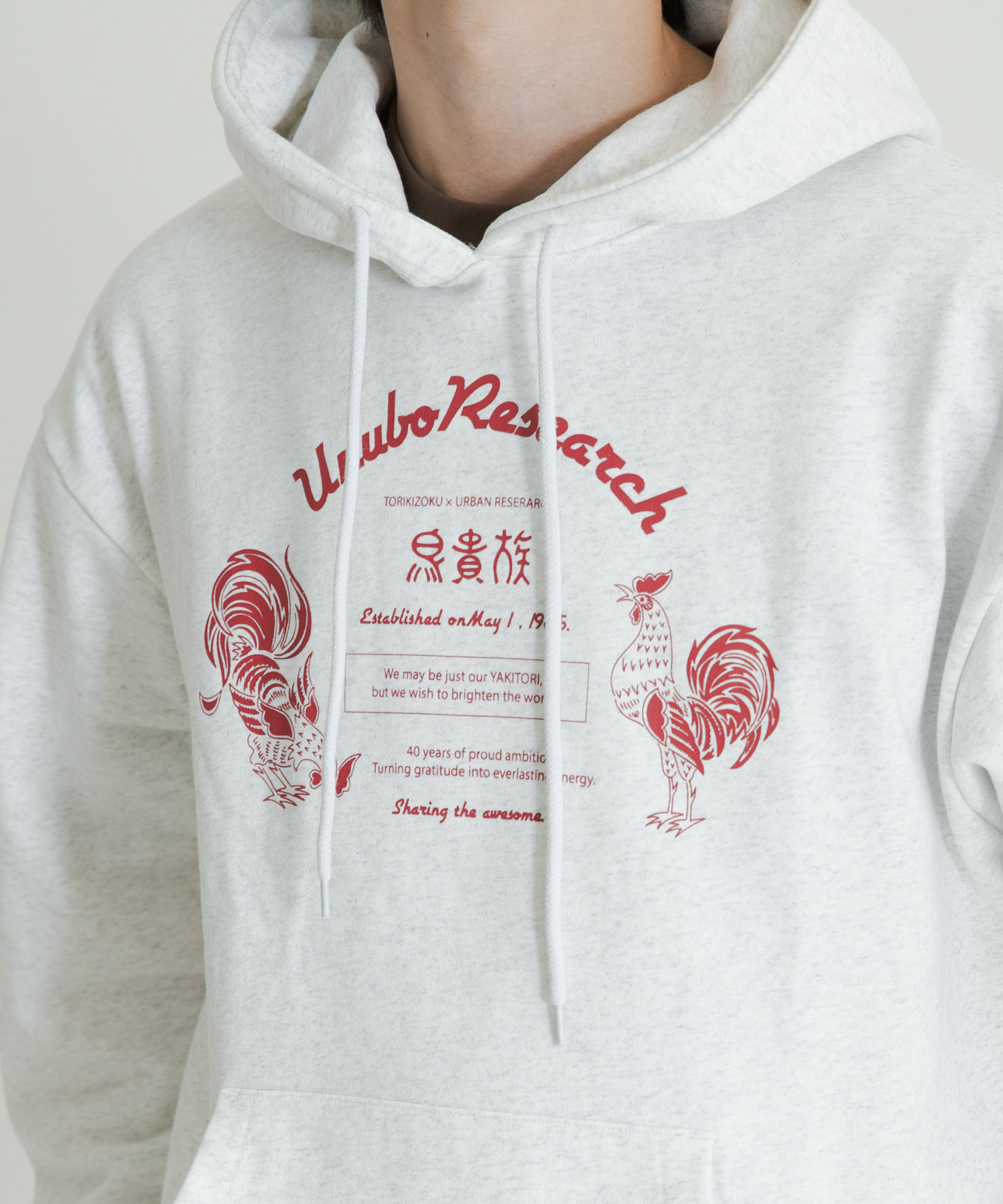 鳥貴族×UR　UnuboResearch  PARKA GRAY M