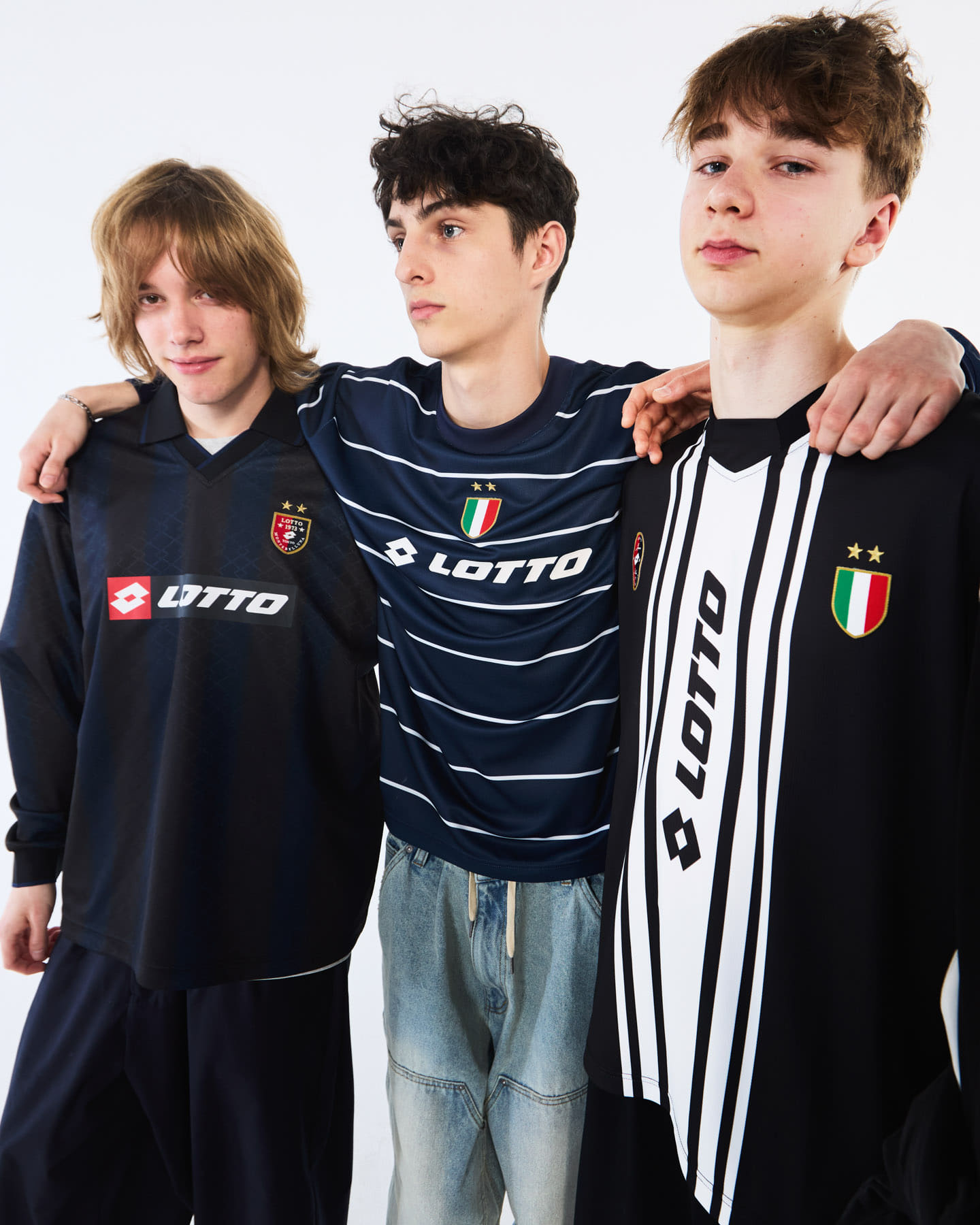 LOTTO BORDER LONG-SLEEVE GAME SHIRTS(M NAVY): トップス｜URBAN